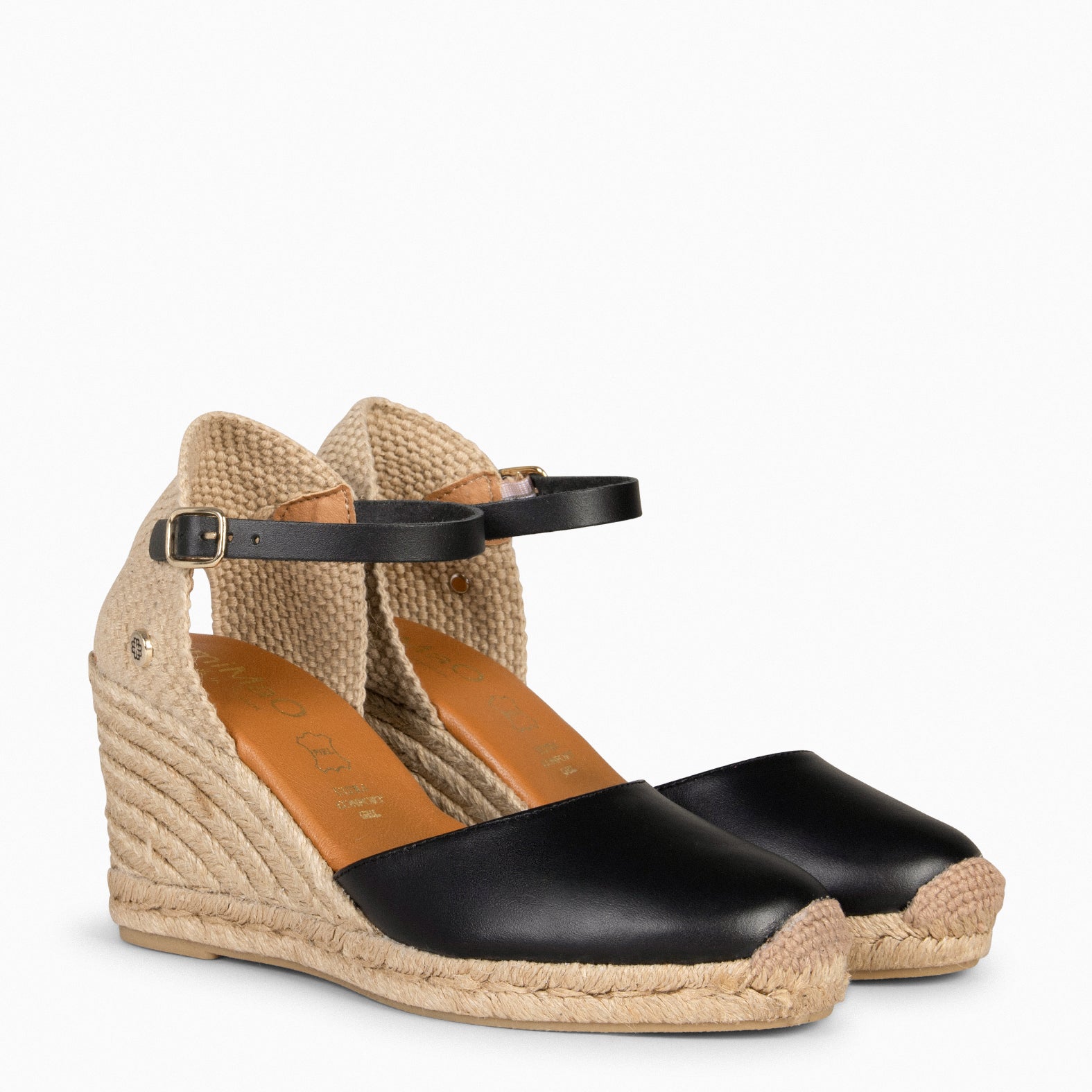 GIO - BLACK WEDGE ESPADRILLES