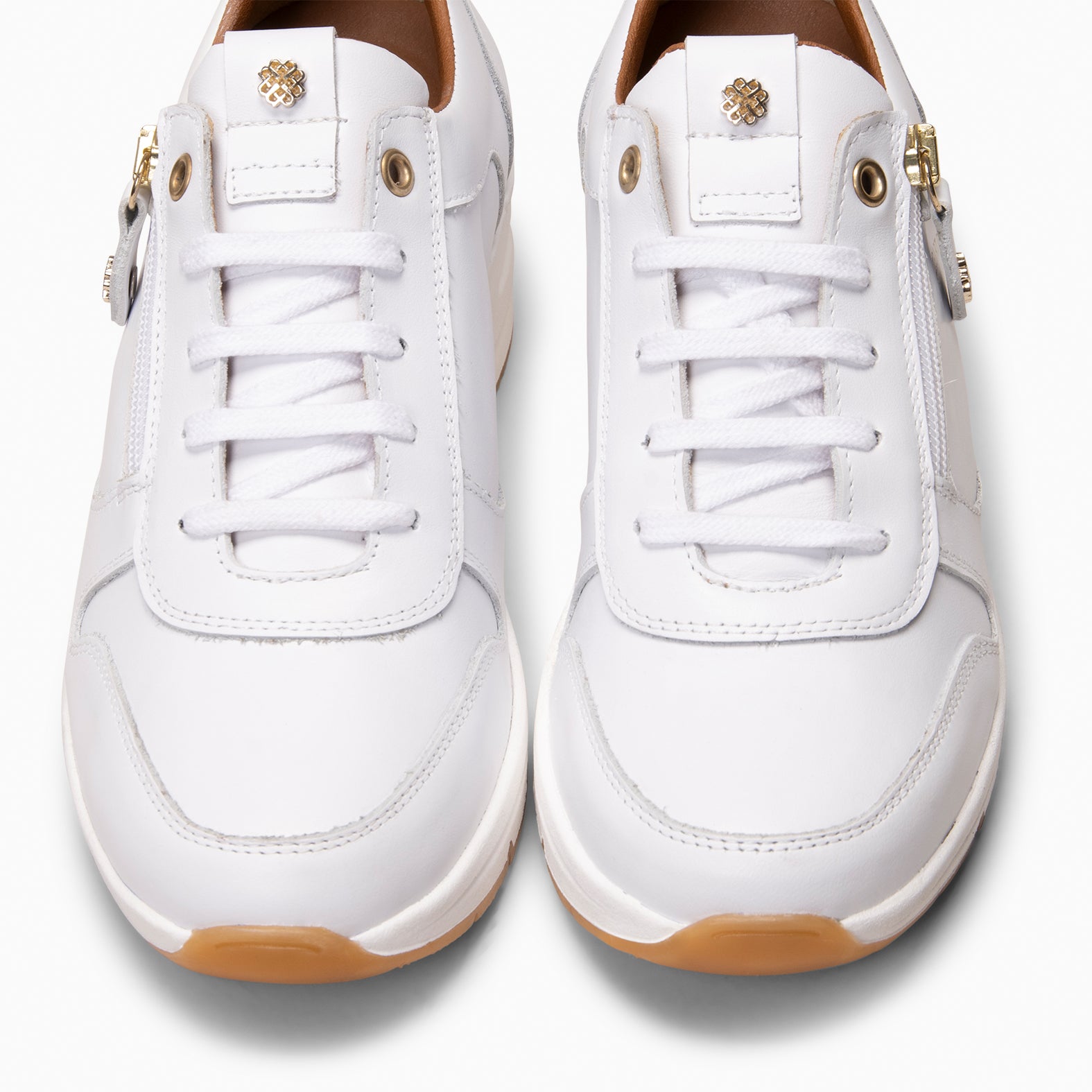 NIMES - Zapatillas deportivas con adorno cremallera BLANCO