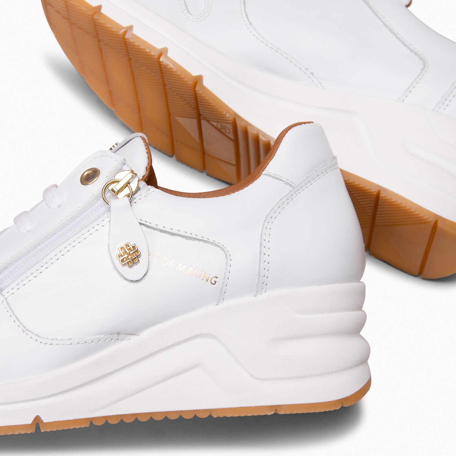 NIMES - Zapatillas deportivas con adorno cremallera BLANCO