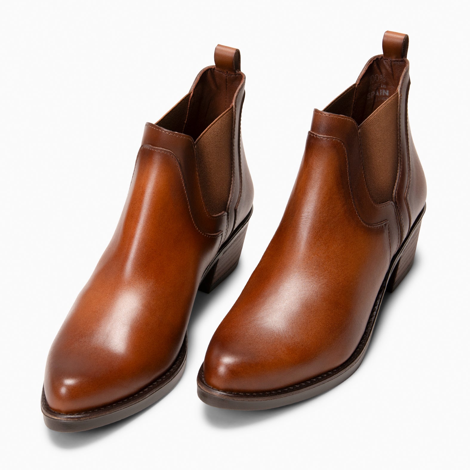 BILLY - CAMEL Heeled chelsea style ankle boots