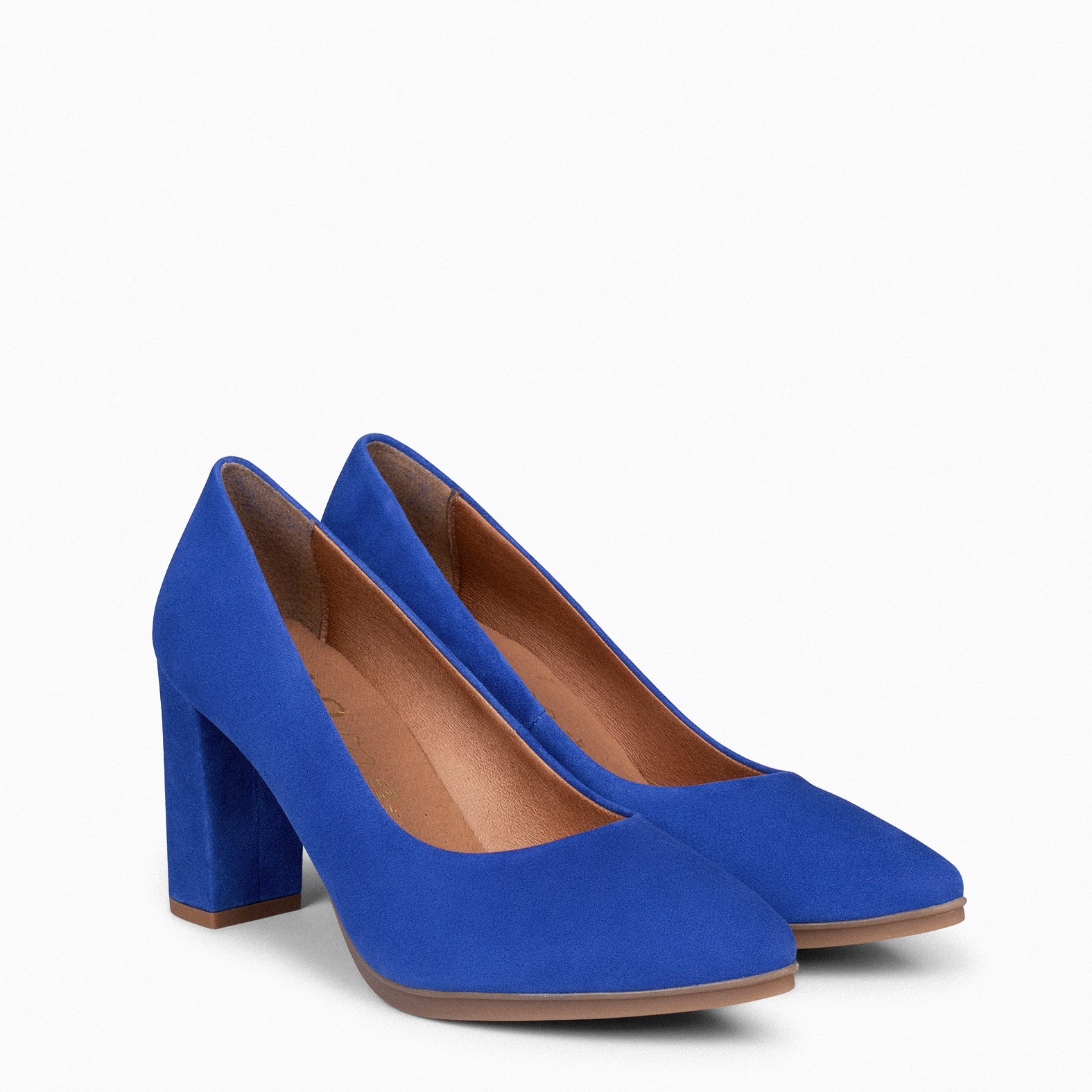 URBAN – ELECTRIC BLUE suede high-heeled shoes