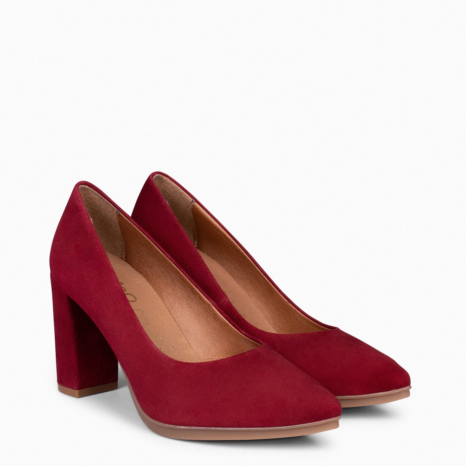 URBAN - Zapatos de tacón alto de ante BURDEOS