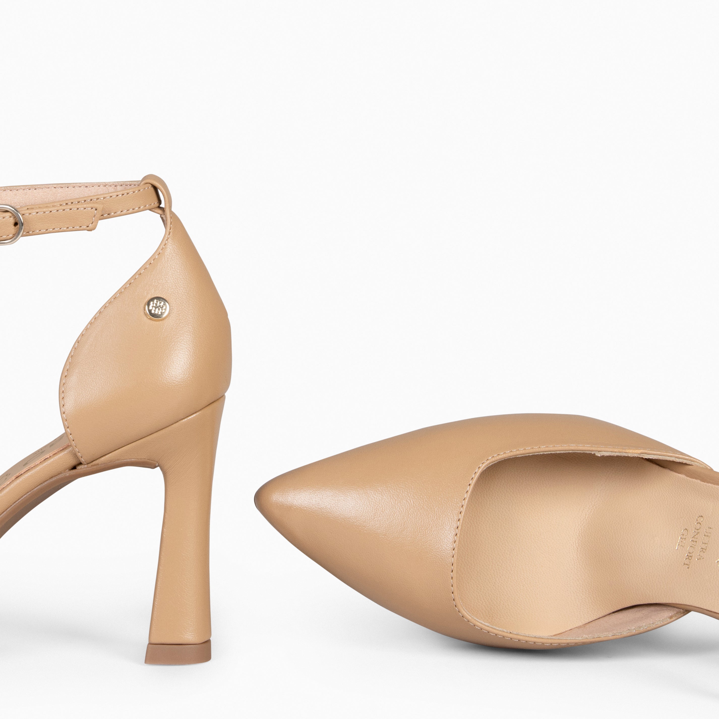 AINHOA – CAMEL elegant heels