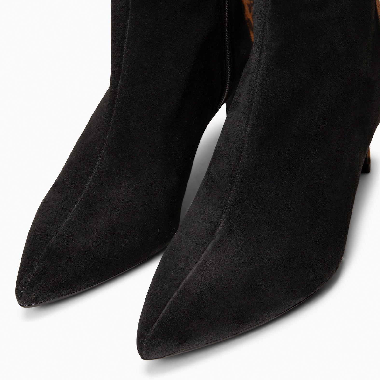 NIGHT - Botines elegantes de tacón fino NEGRO LEOPARDO