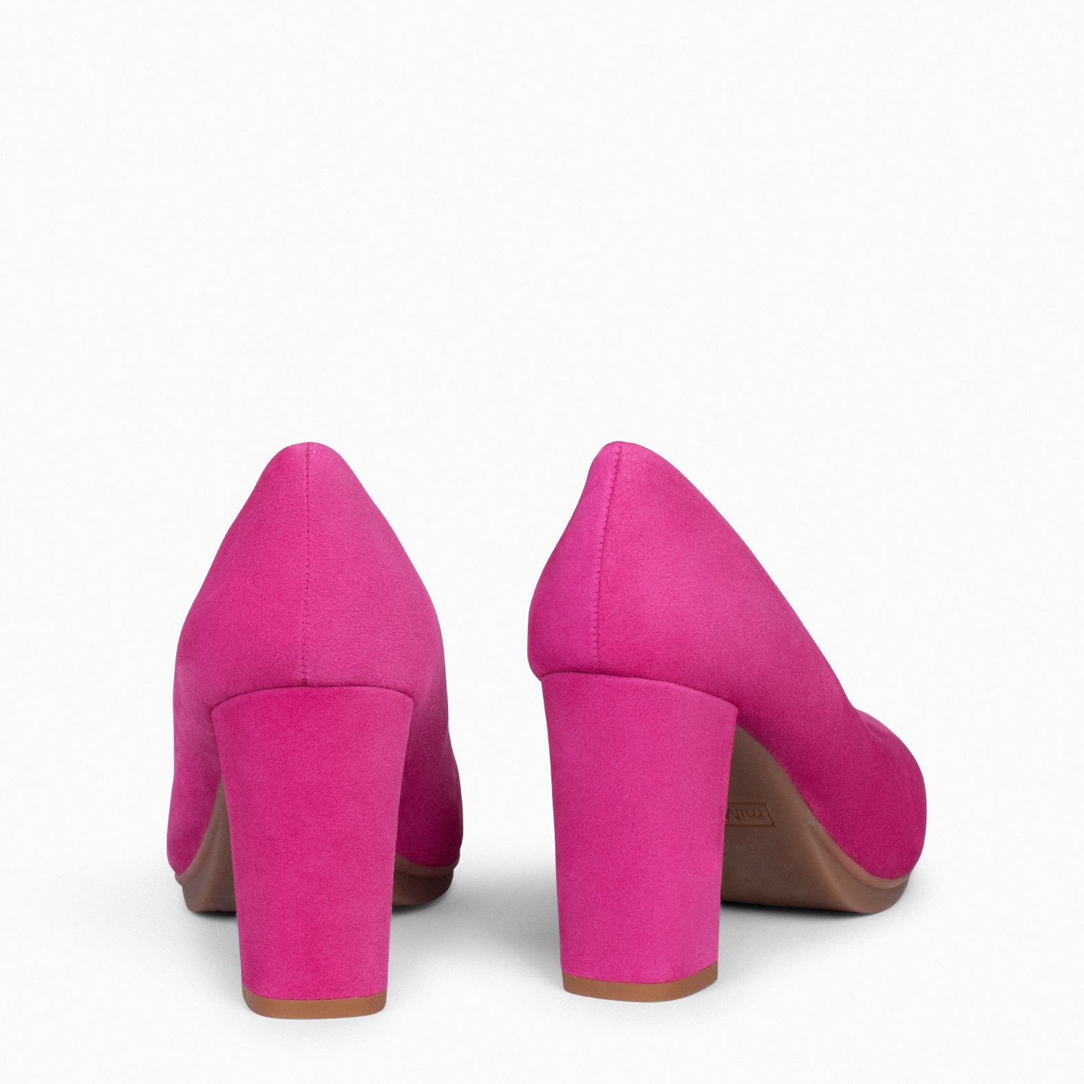 URBAN – Zapatos de tacón alto en ante FUCSIA