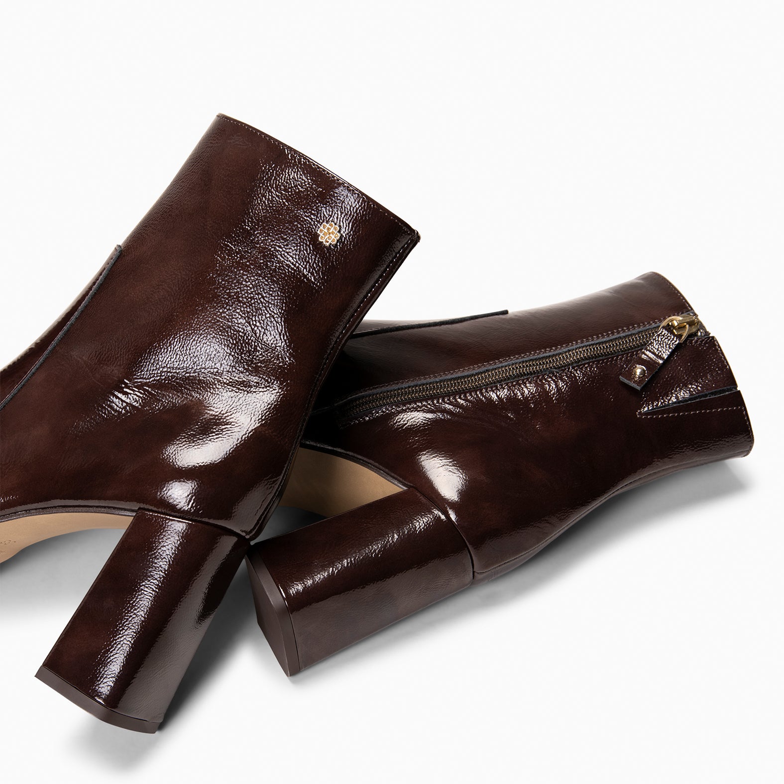 NOX - Botines de tacón alto MARRON