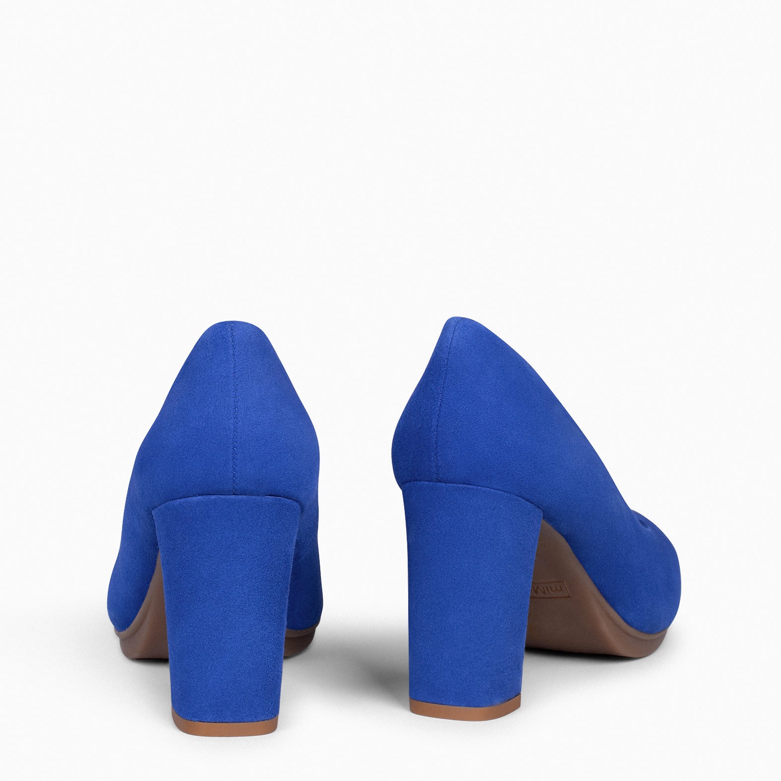 URBAN – ELECTRIC BLUE suede high-heeled shoes