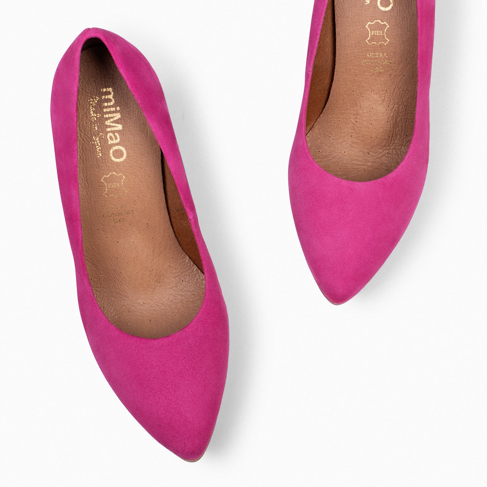 URBAN – FUCSIA suede high-heeled shoes