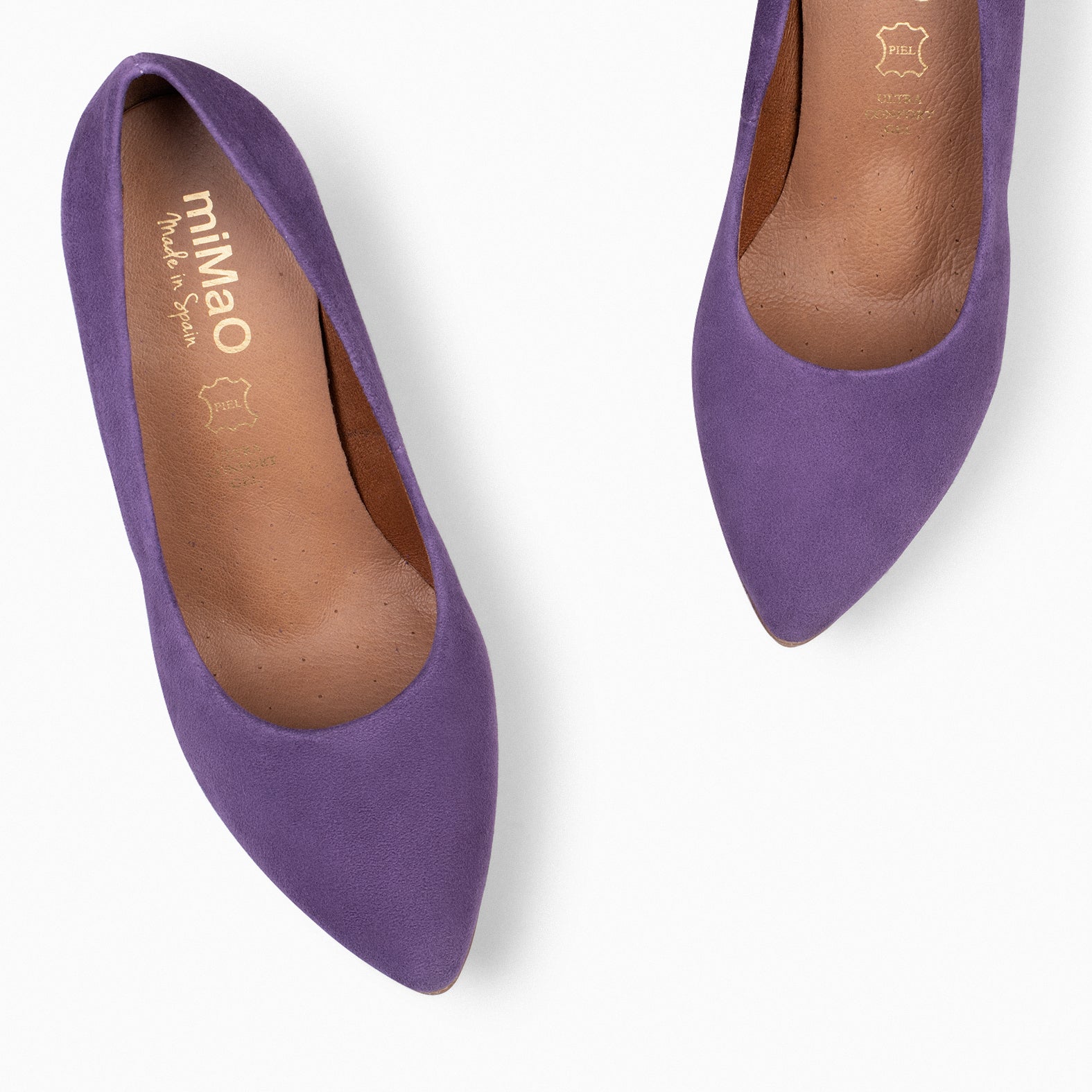 URBAN – PURPLE suede high-heeled shoes