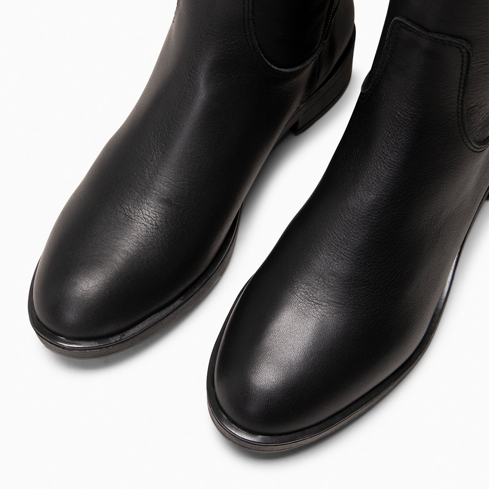 CORK – BLACK napa leather high boot