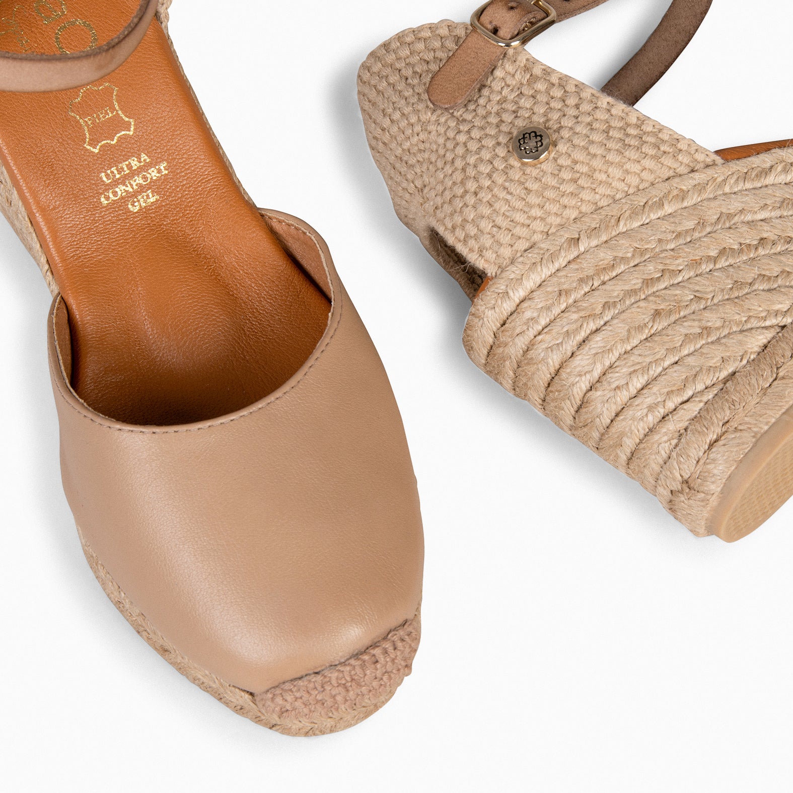 GIO - TAUPE WEDGE ESPADRILLES