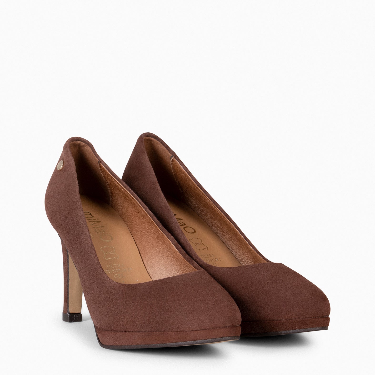 PLATFORM – BROWN high heels with platform