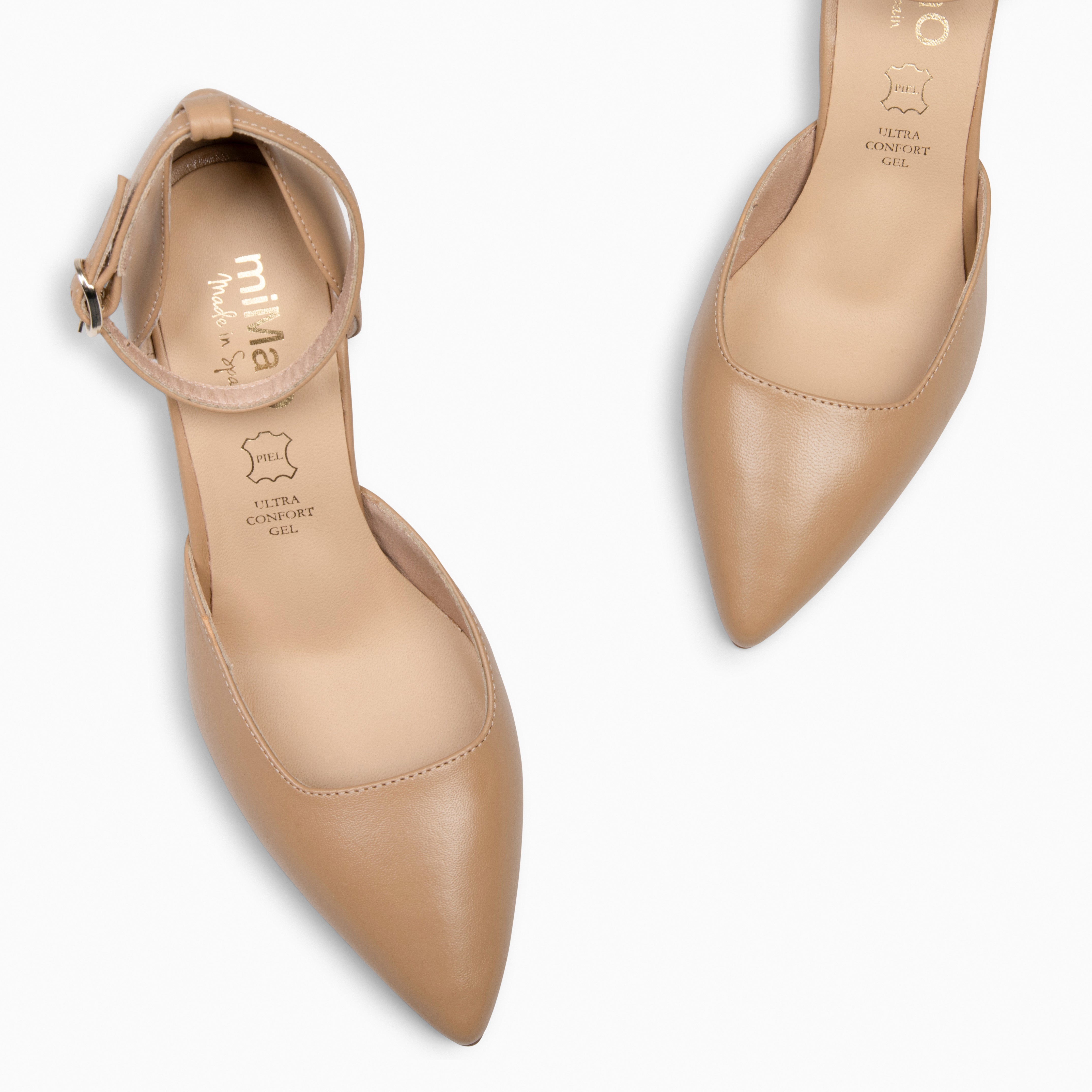 AINHOA – CAMEL elegant heels