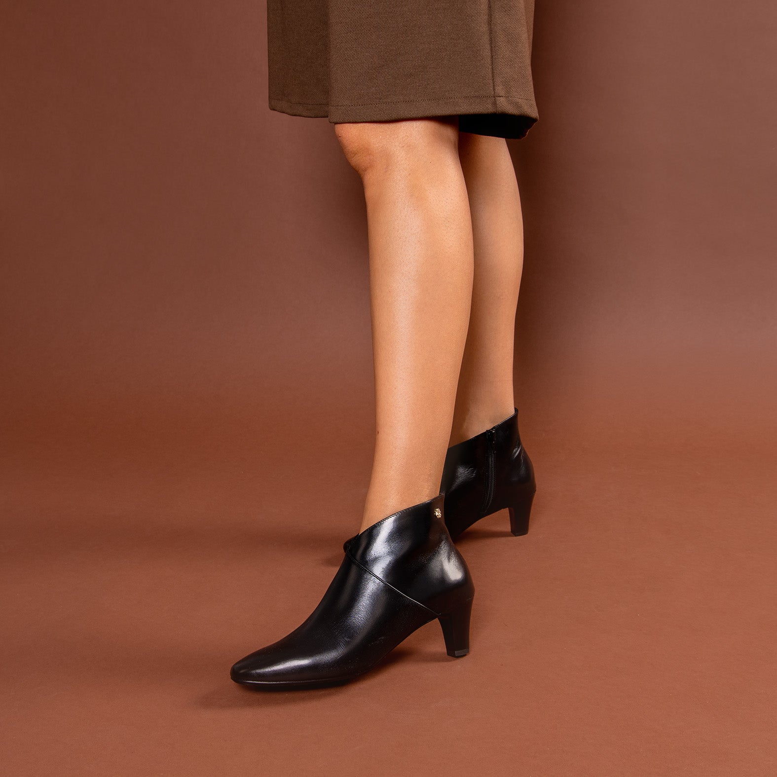 LADY - Botines napa mujer NEGRO