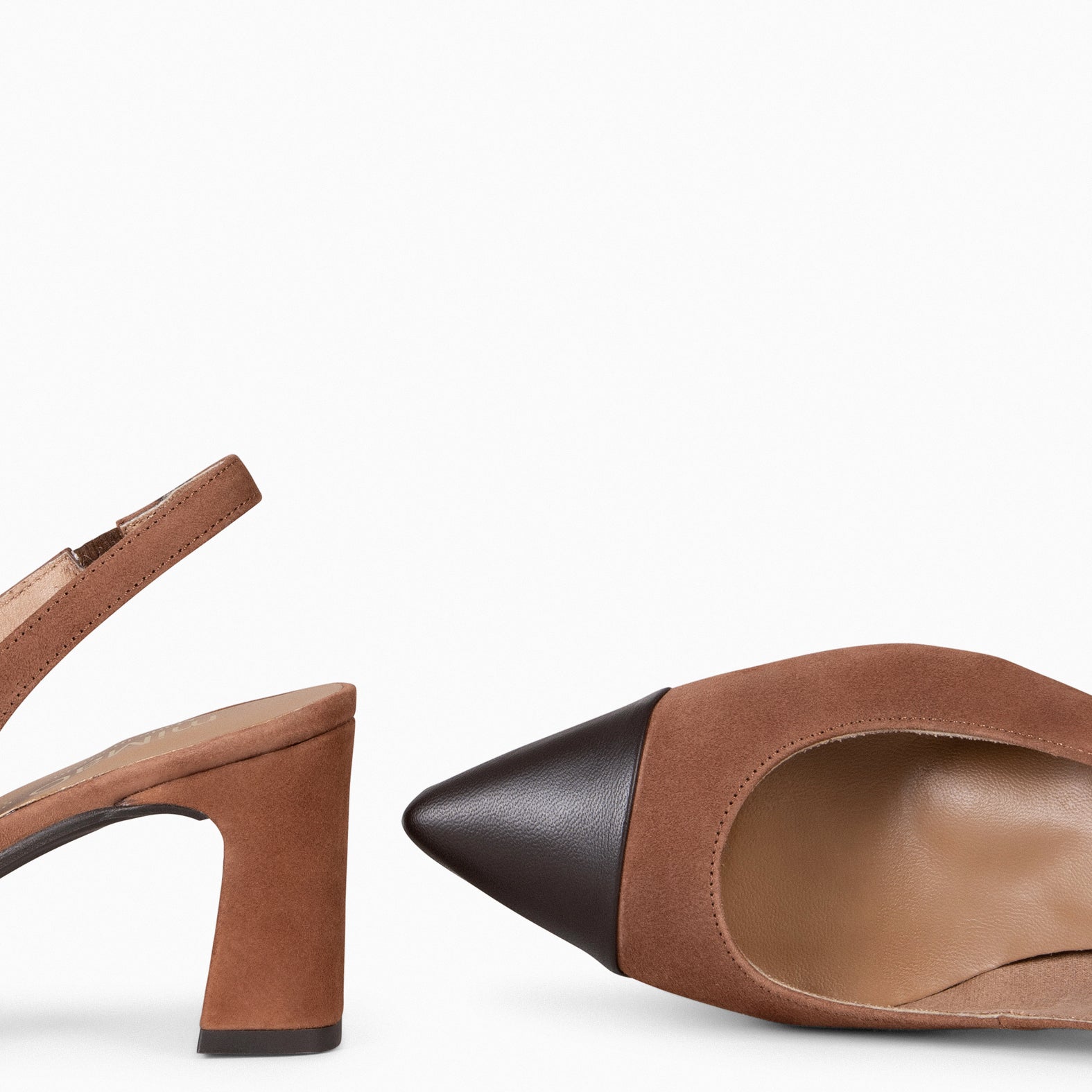 DIANA – BROWN Fine Toe Slingback 