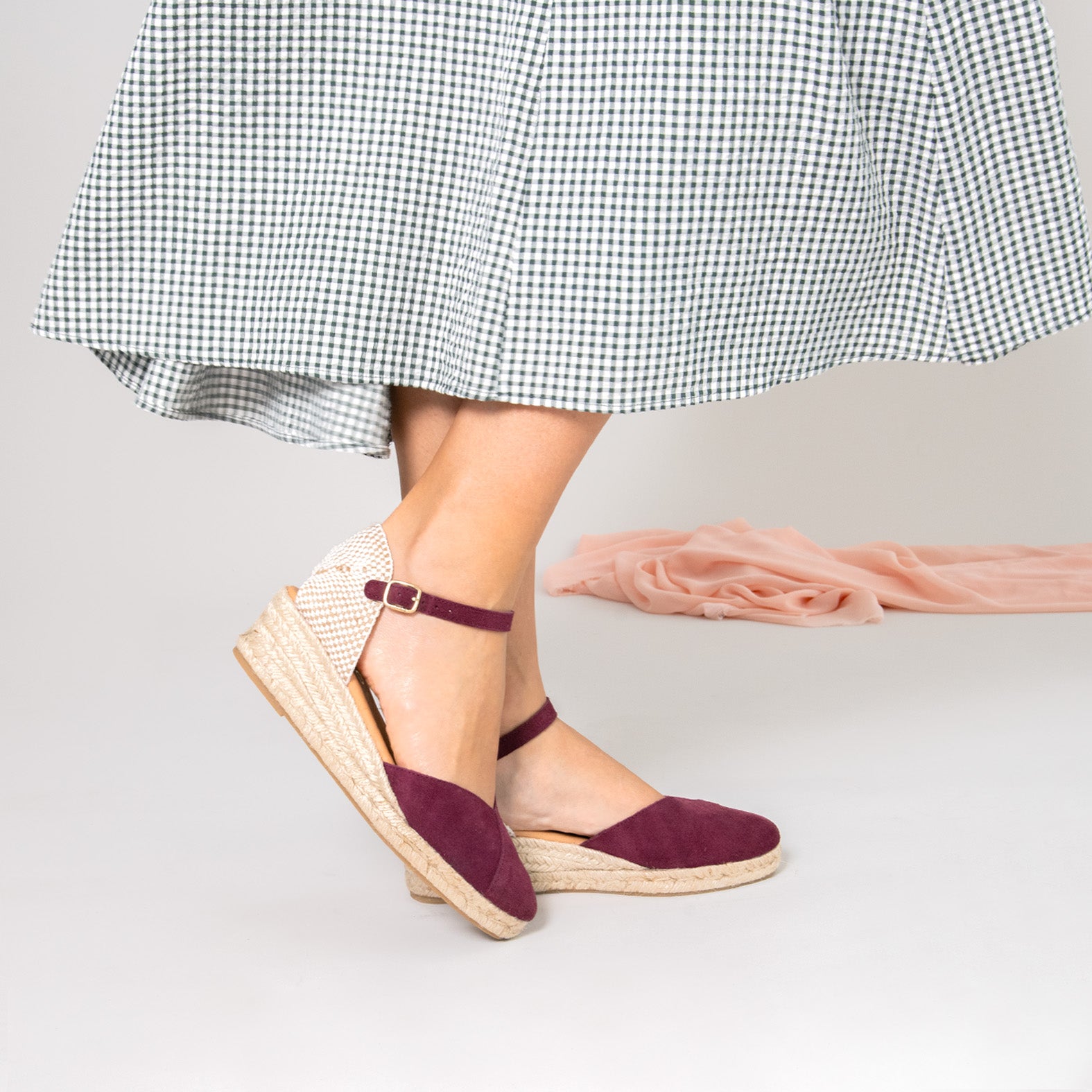 ICA - Espadrilles à petit talon BORDEAUX