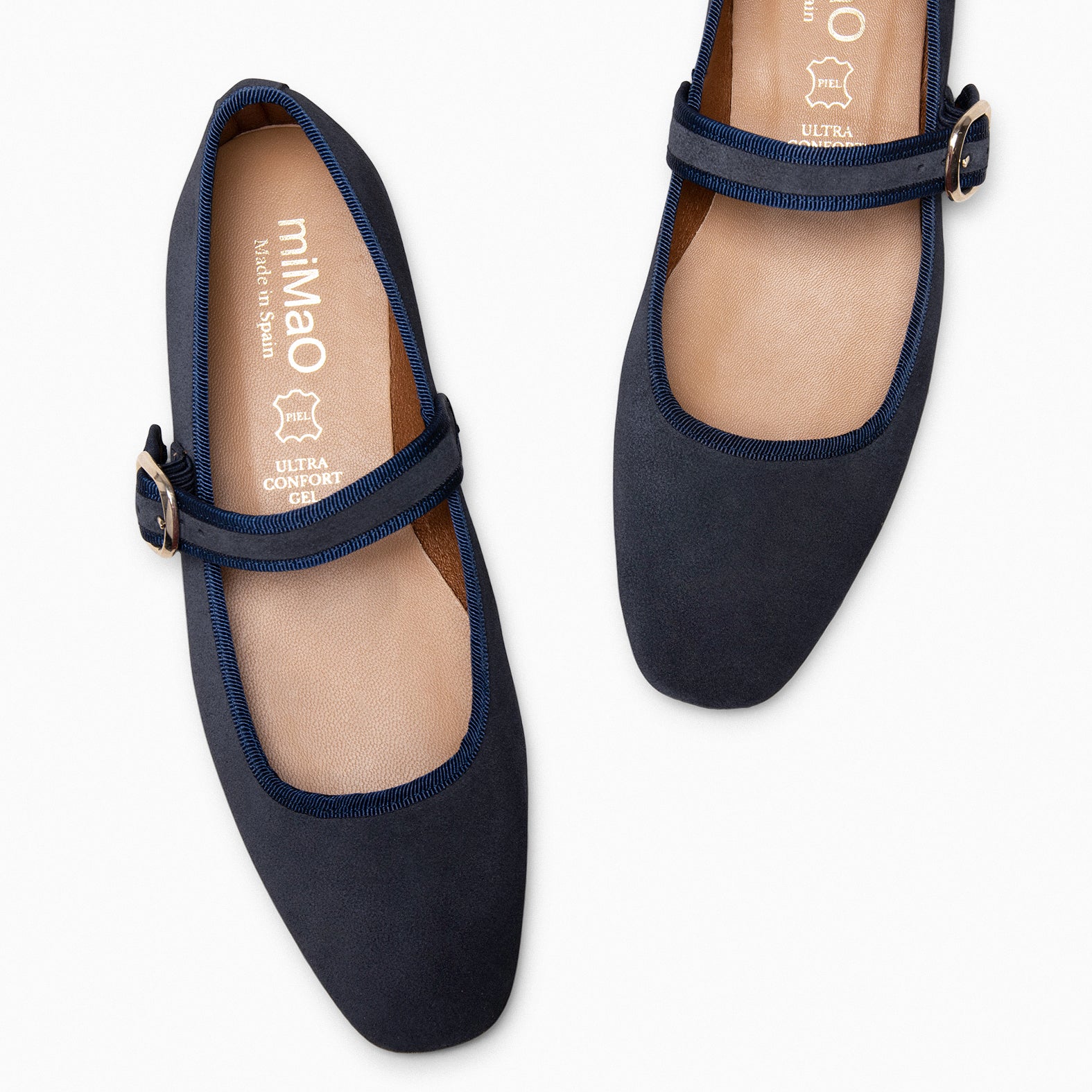 CLARA – NAVY SQUARE TOE MARY-JANES