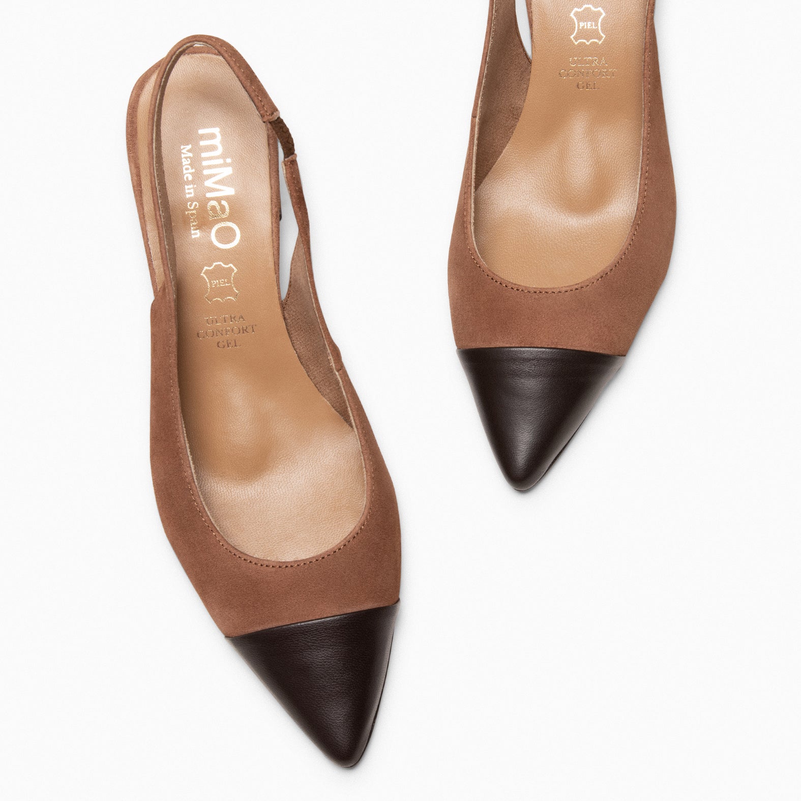 DIANA – BROWN Fine Toe Slingback 