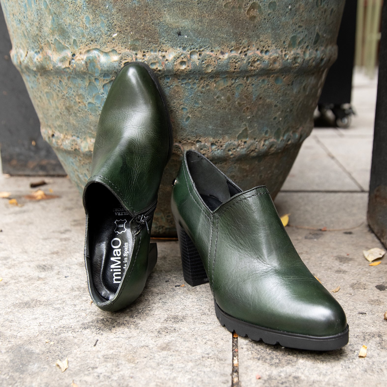 DAYANA - Botín tobillero en VERDE