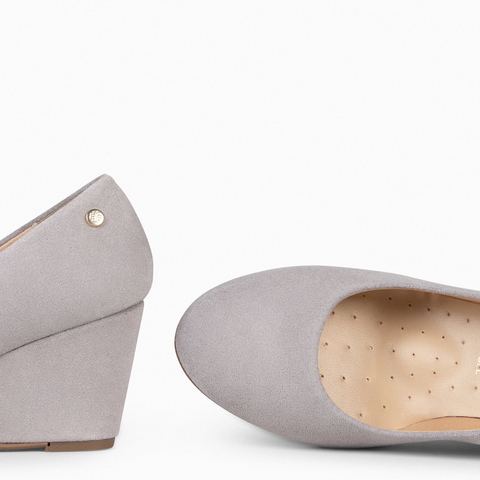 WEDGE ROUND – GREY Shoes with wedge 