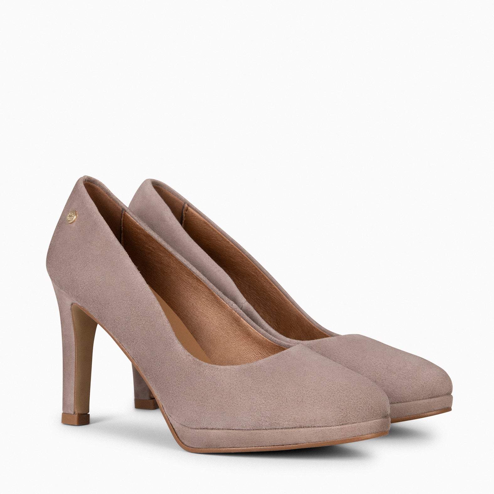 PLATFORM – TAUPE high heels with platform