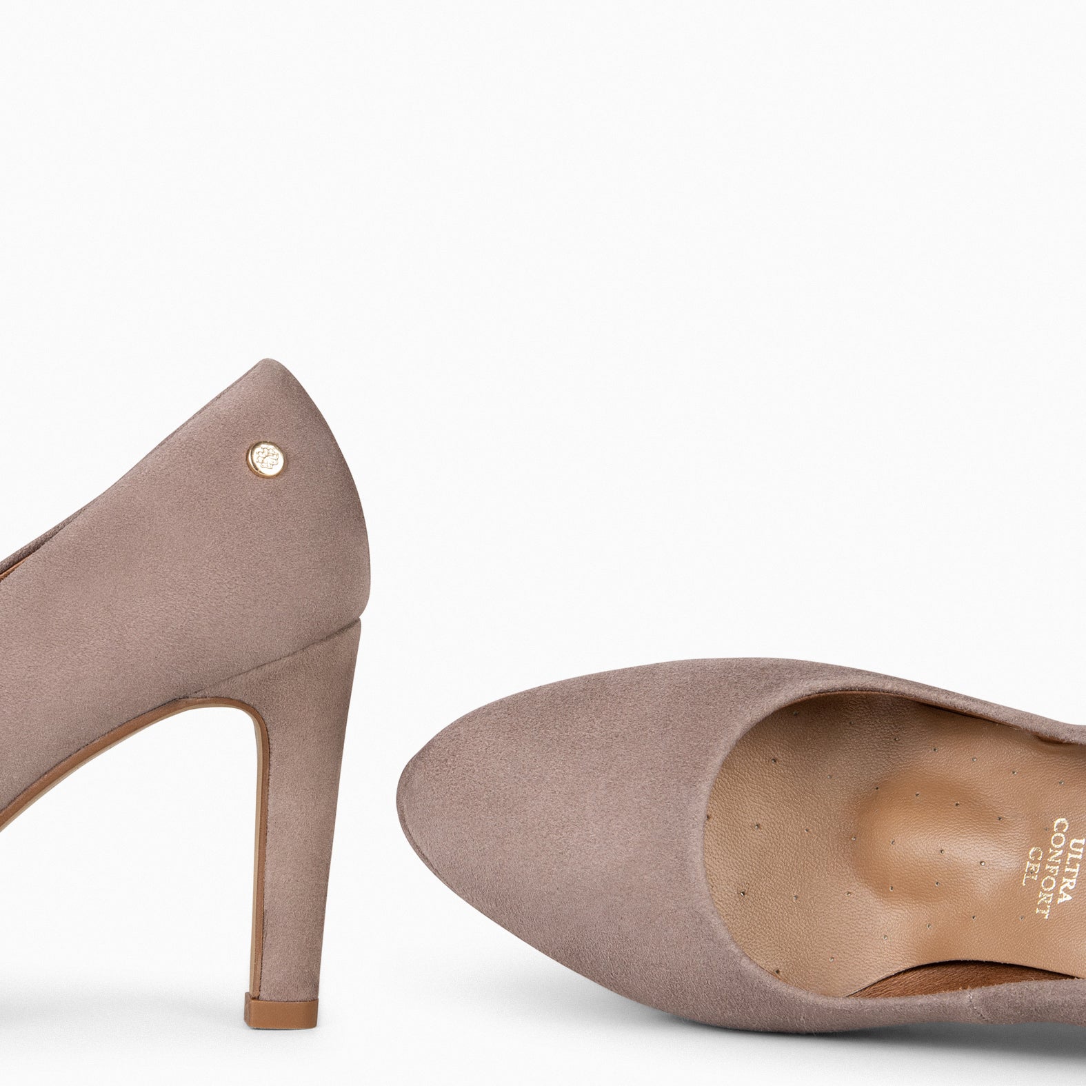 PLATFORM – TAUPE high heels with platform