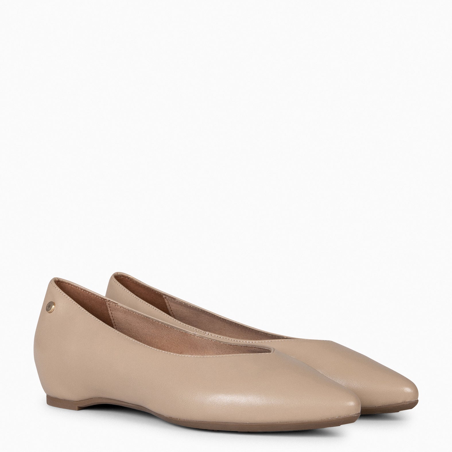 URBAN WEDGE – TAUPE shoes with hidden wedge