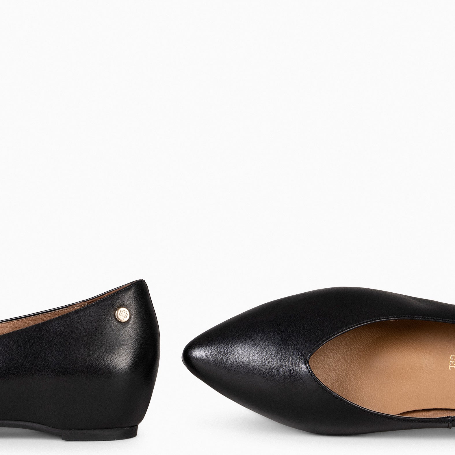 URBAN WEDGE – BLACK shoes with hidden wedge