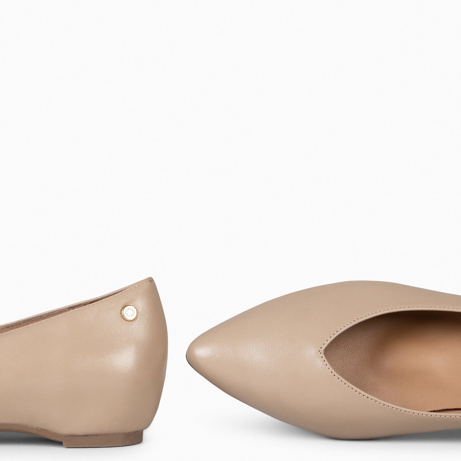 URBAN WEDGE – TAUPE shoes with hidden wedge