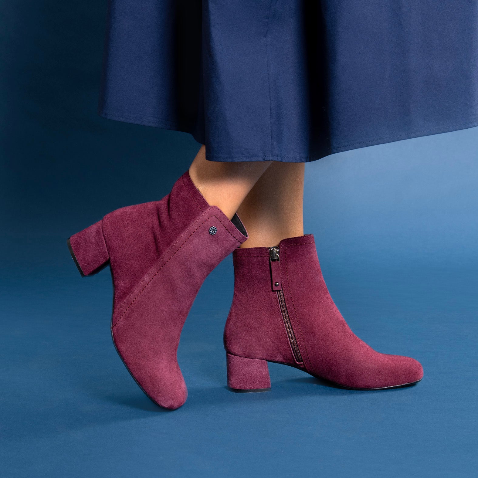 COLMAR - Bottines pour pieds larges en cuir NOIR