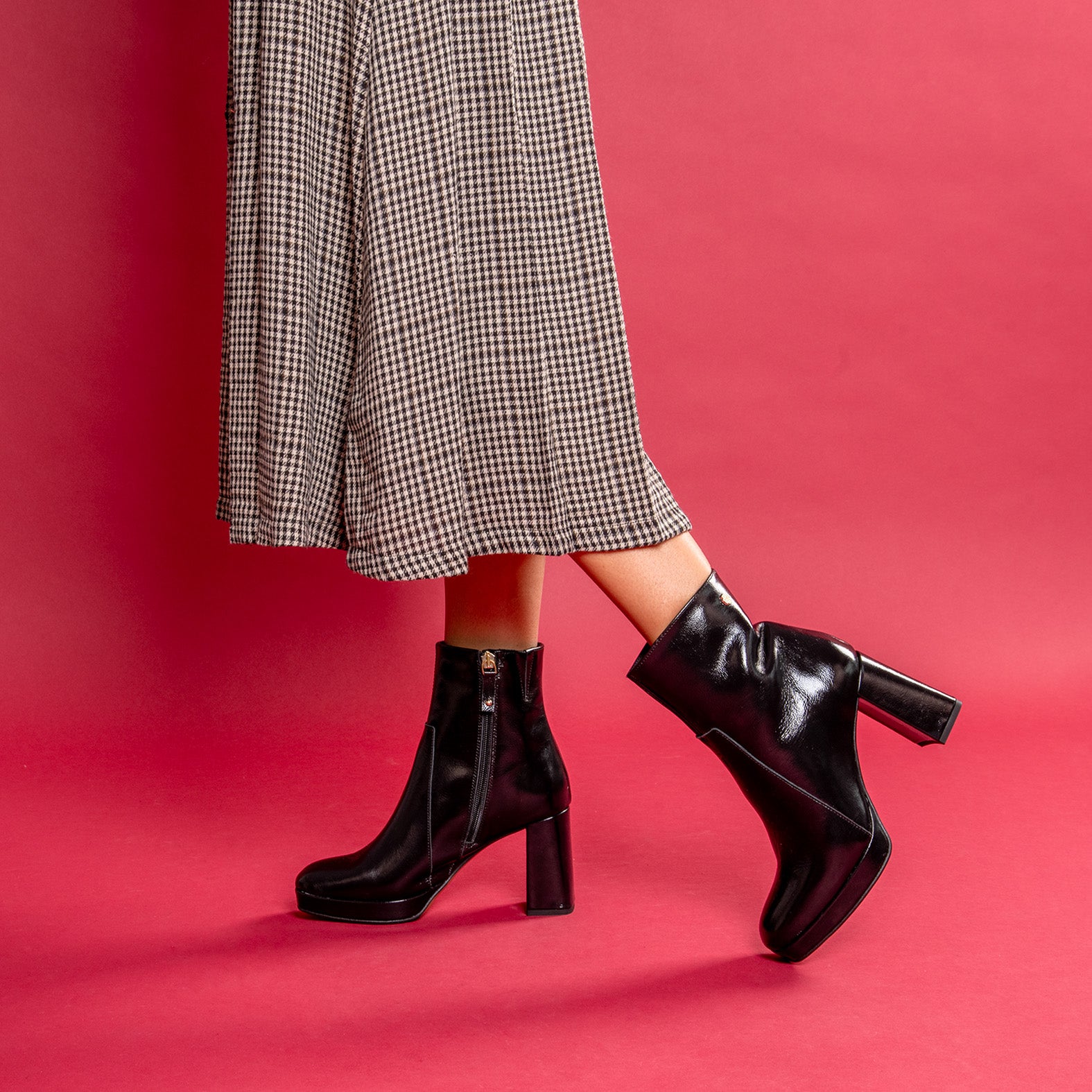 NOX - Botines de tacón alto NEGRO