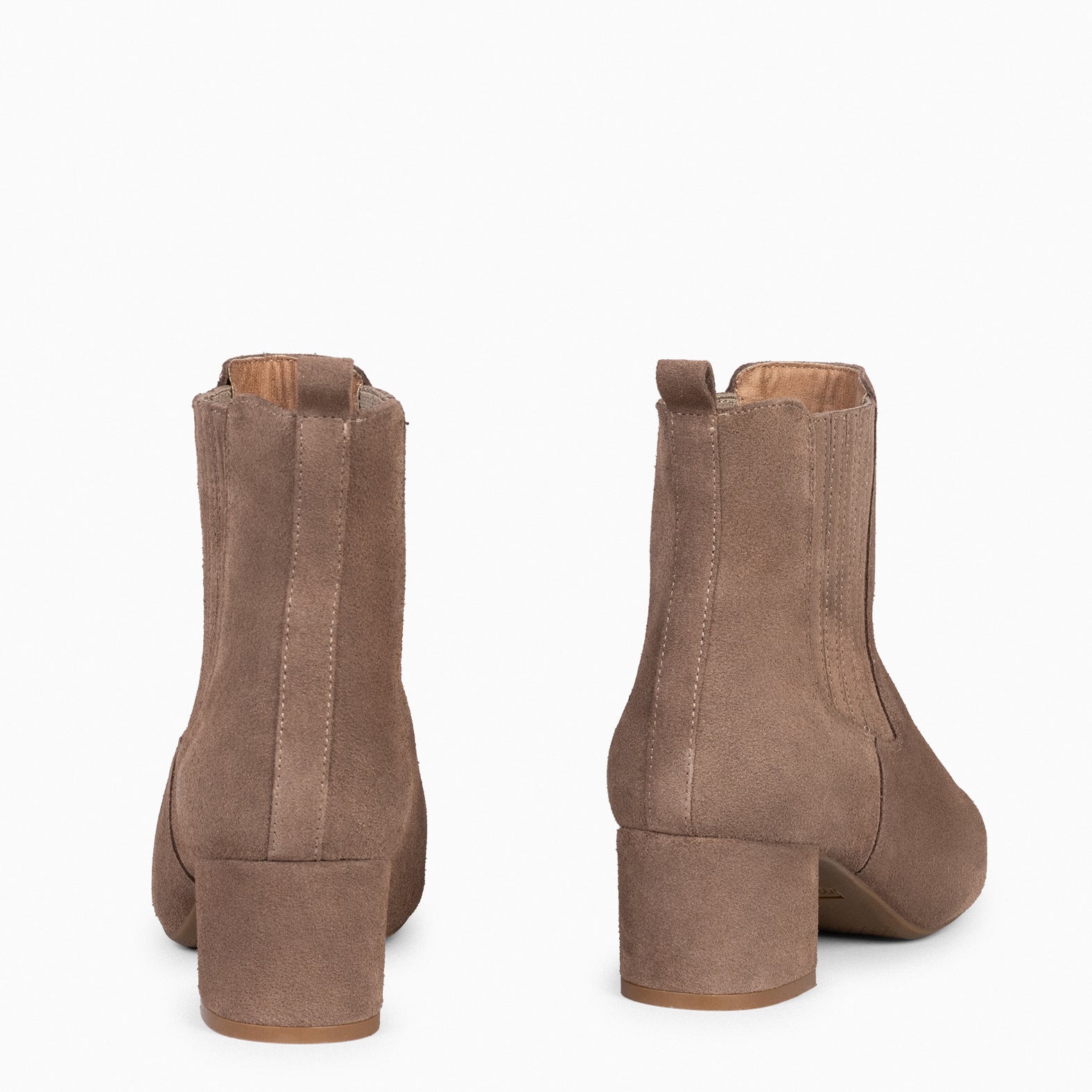 Boots discount taupe femme