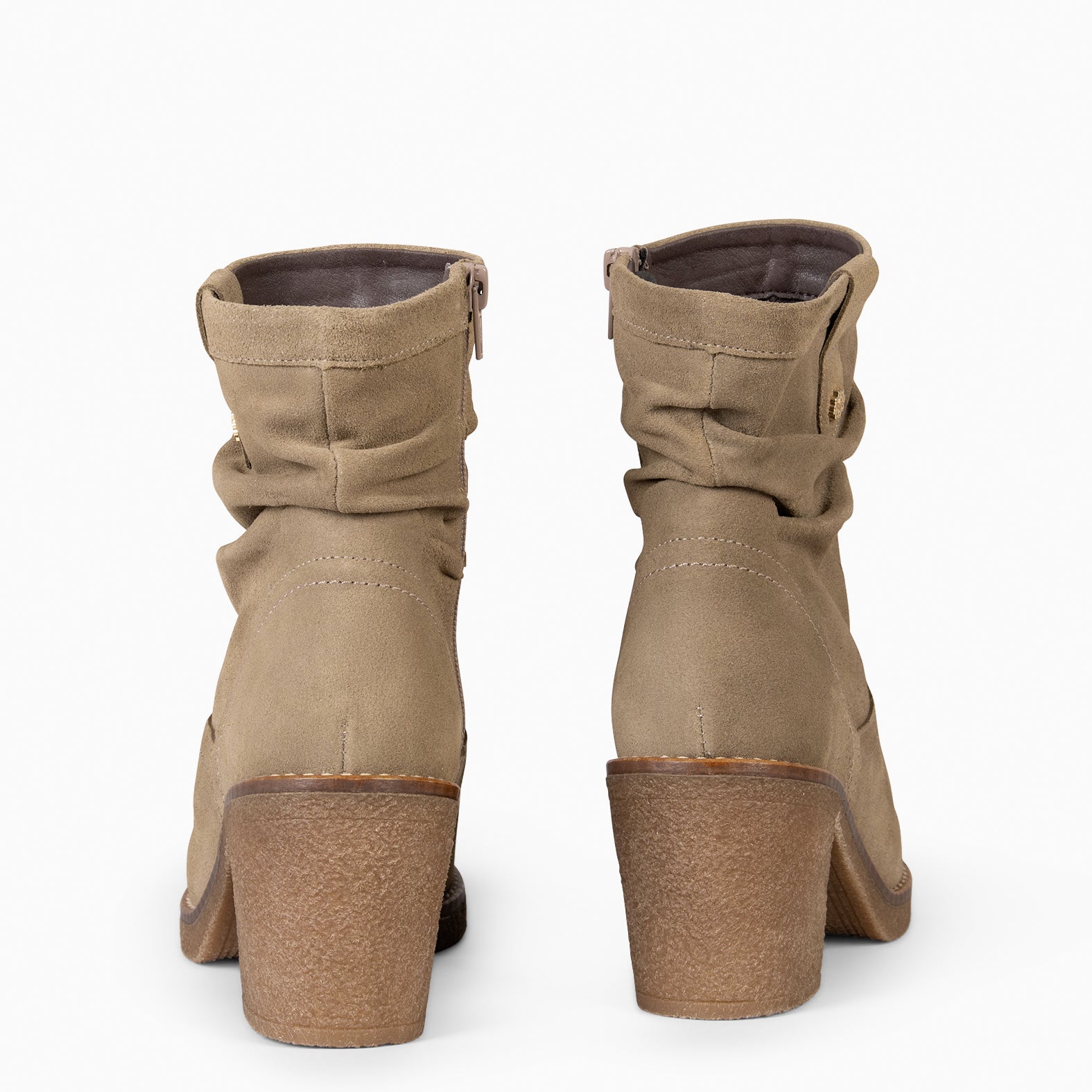 OREGON – Botines de tacón TAUPE