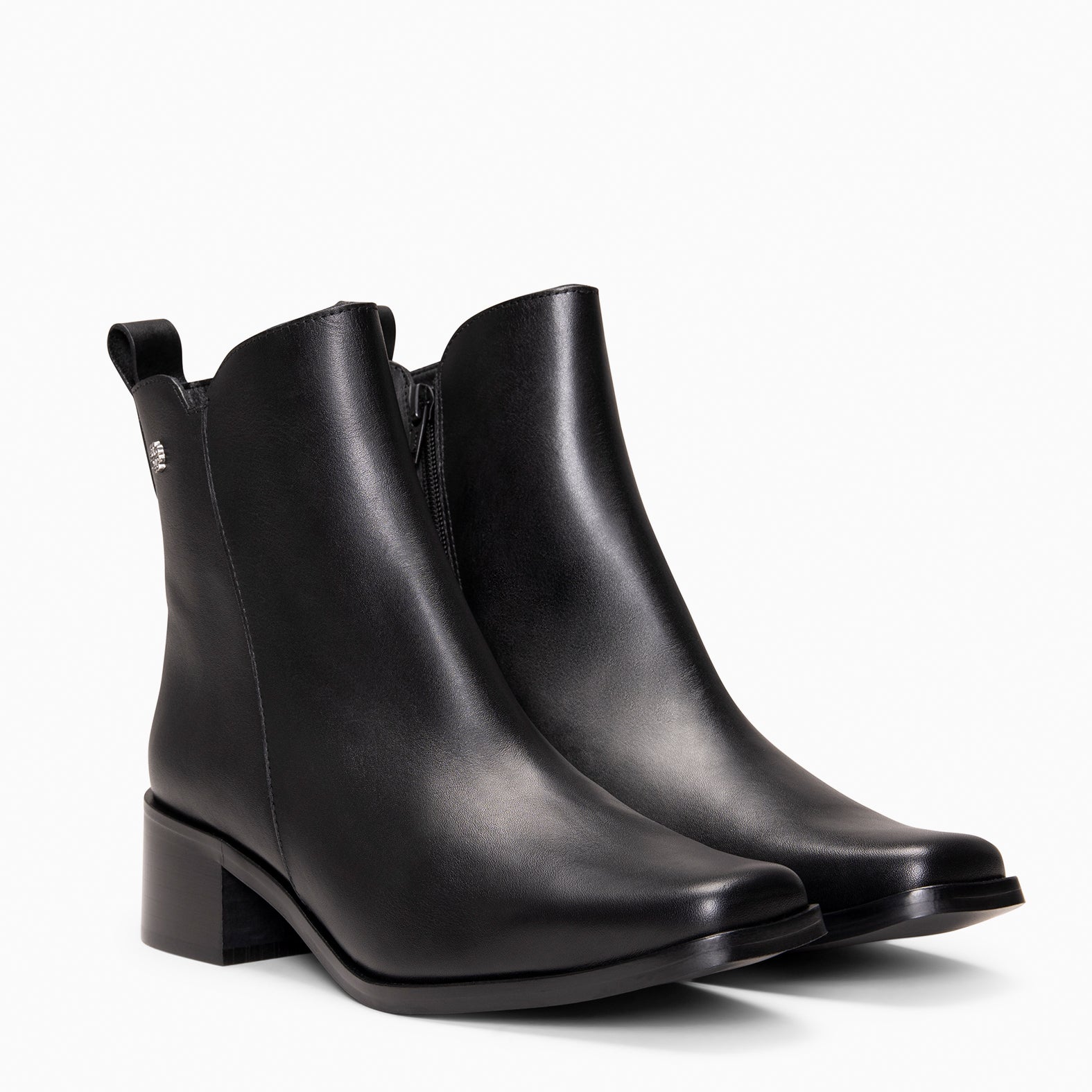 BERLIN - Botines bajos de mujer de piel NEGRO