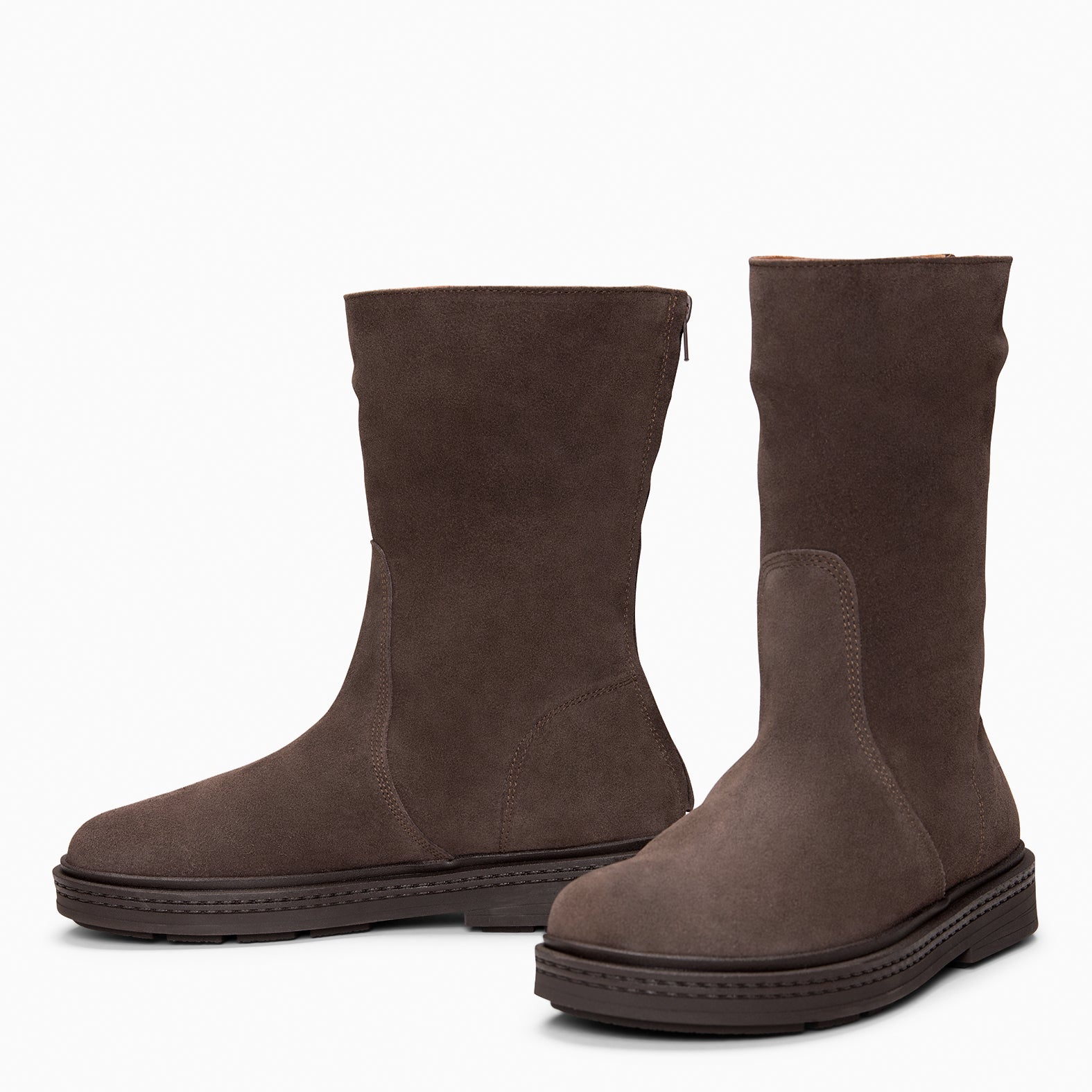 SNOW - Botines forrados de piel MARRON