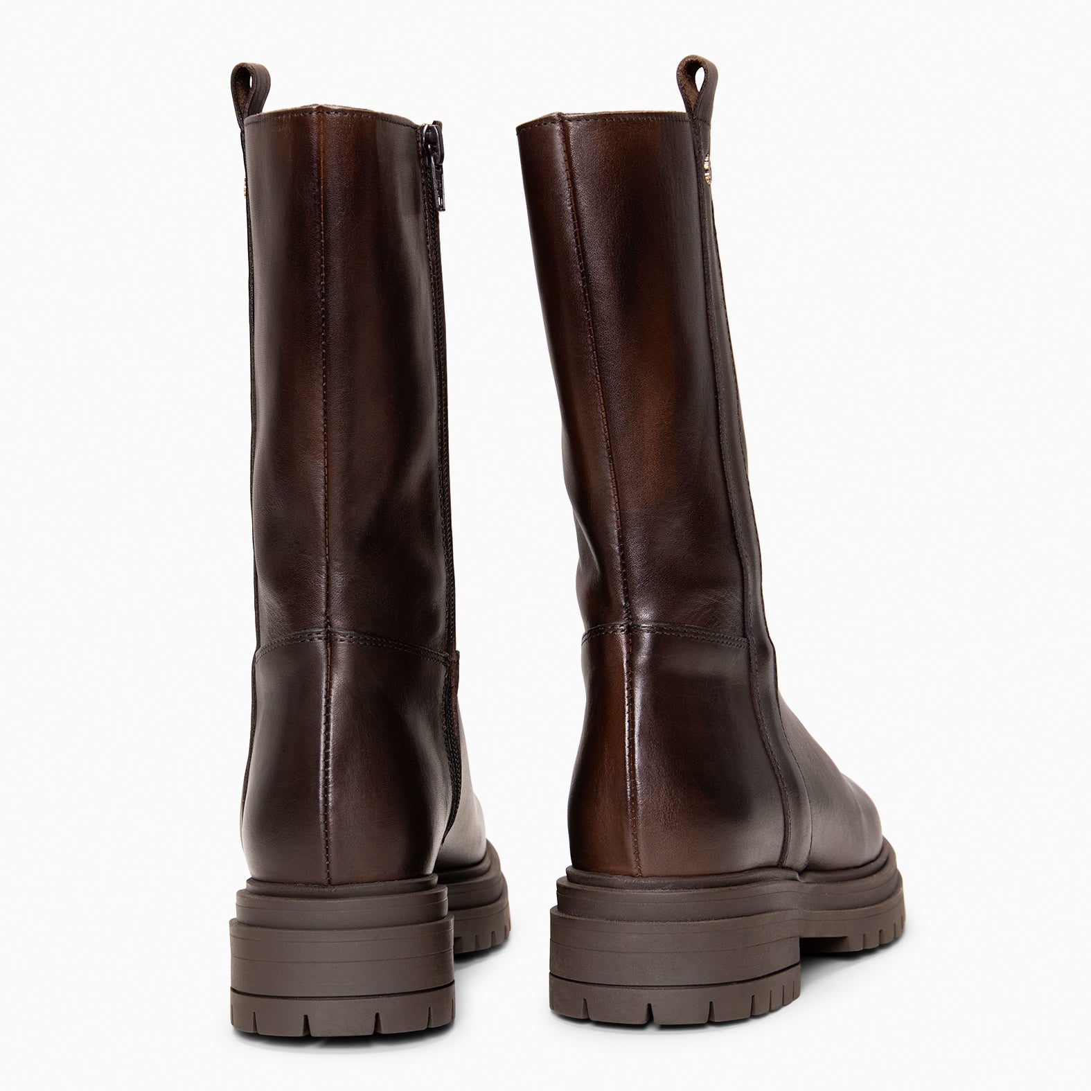 VENUS - Botines de caña alta MARRON