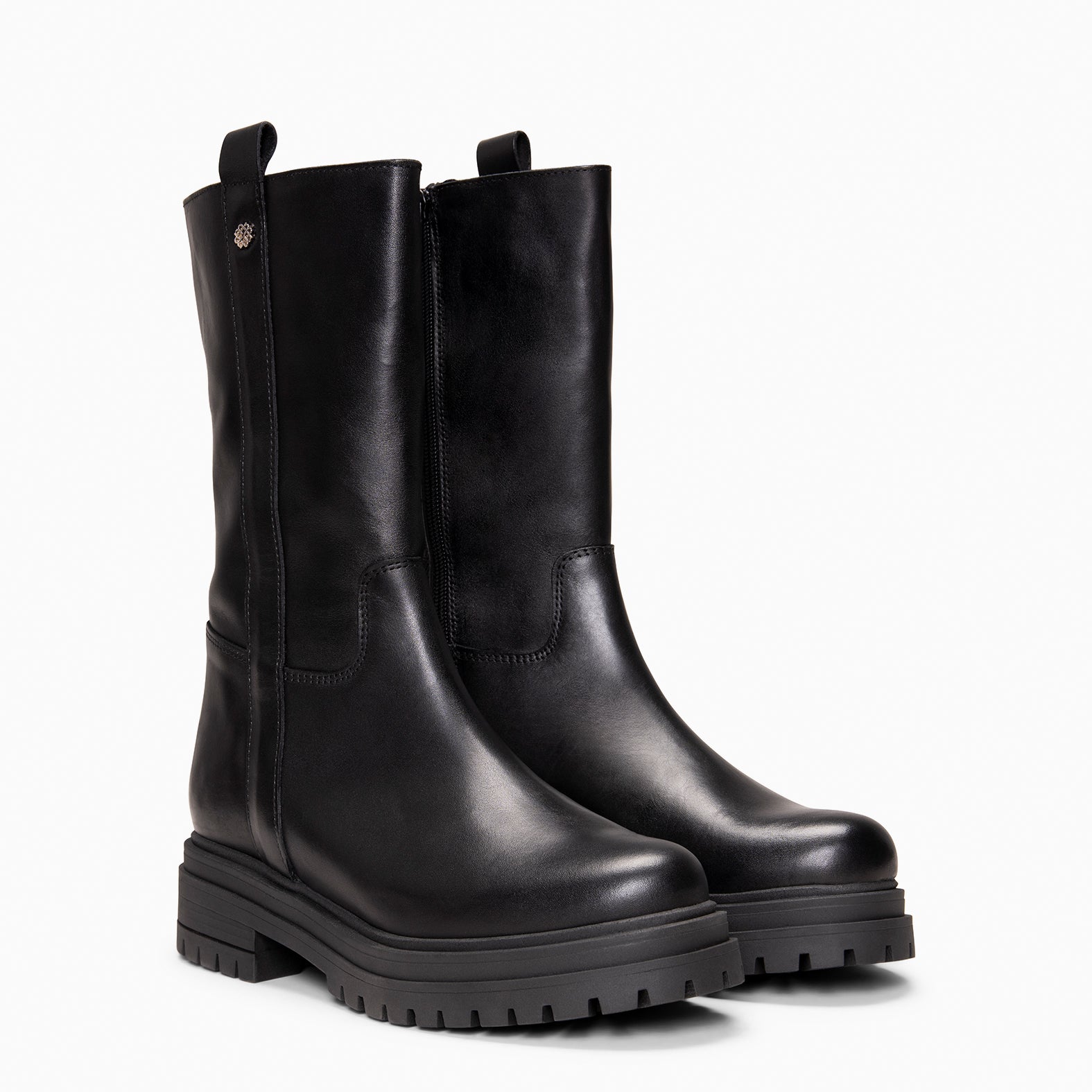 VENUS - Botines de caña alta NEGRO