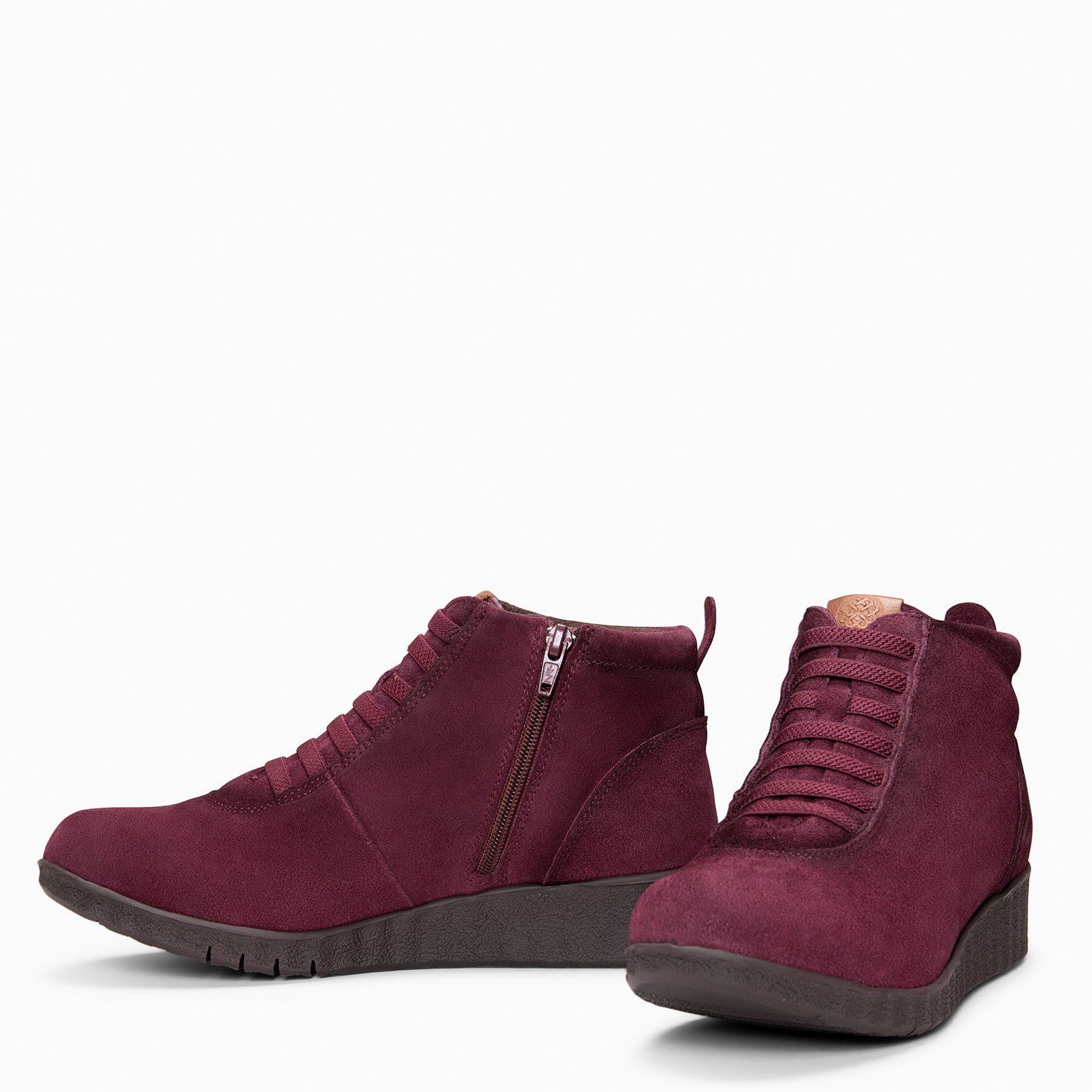 FLEXY - Zapatillas BURDEOS abotinadas