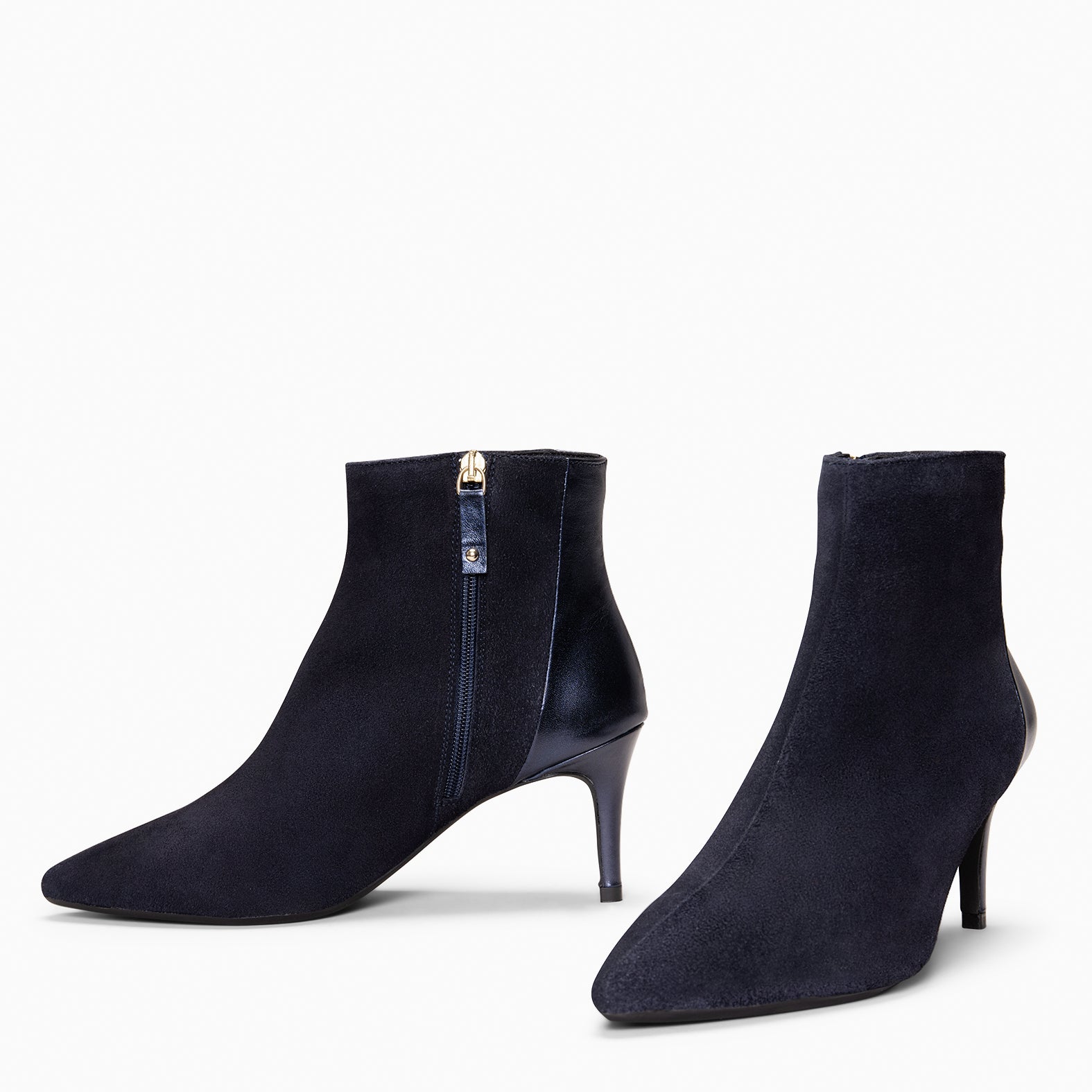 NIGHT - Botines elegantes de tacón fino MARINO