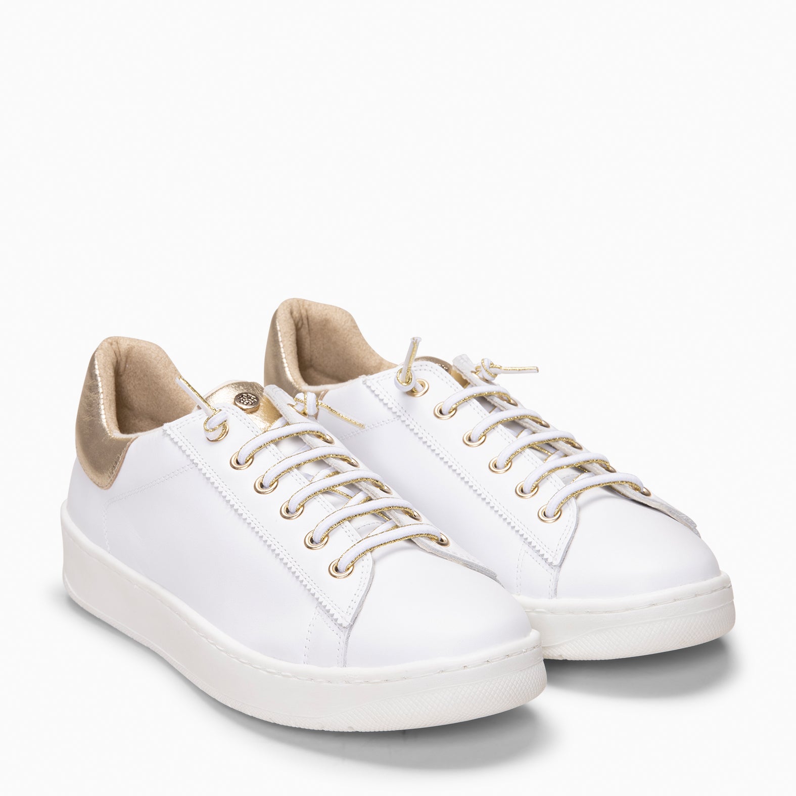NANTES - Zapatillas Elegantes BLANCO ORO