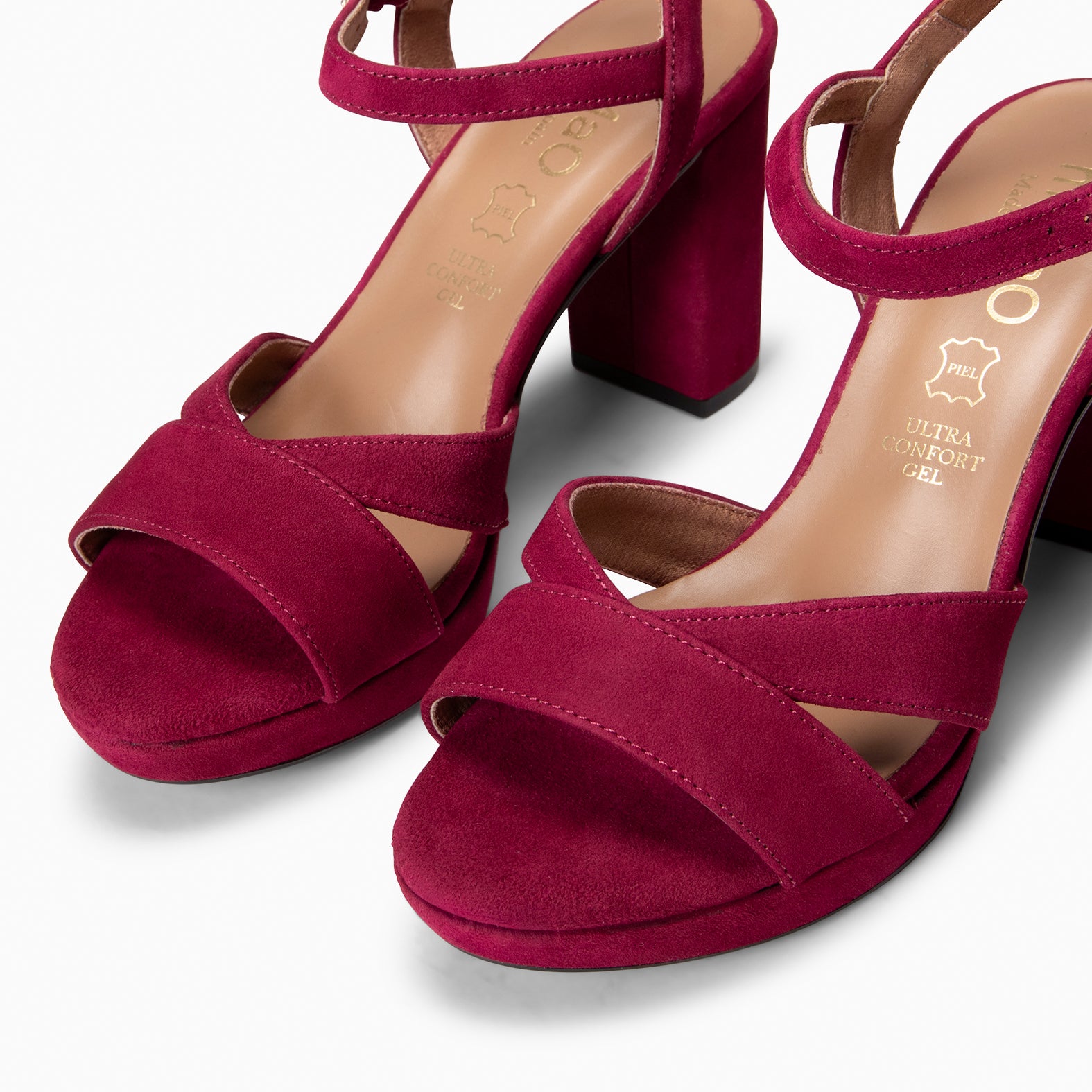 PARIS - Sandalias de fiesta con tacón alto y plataforma BURDEOS - miMaO ®