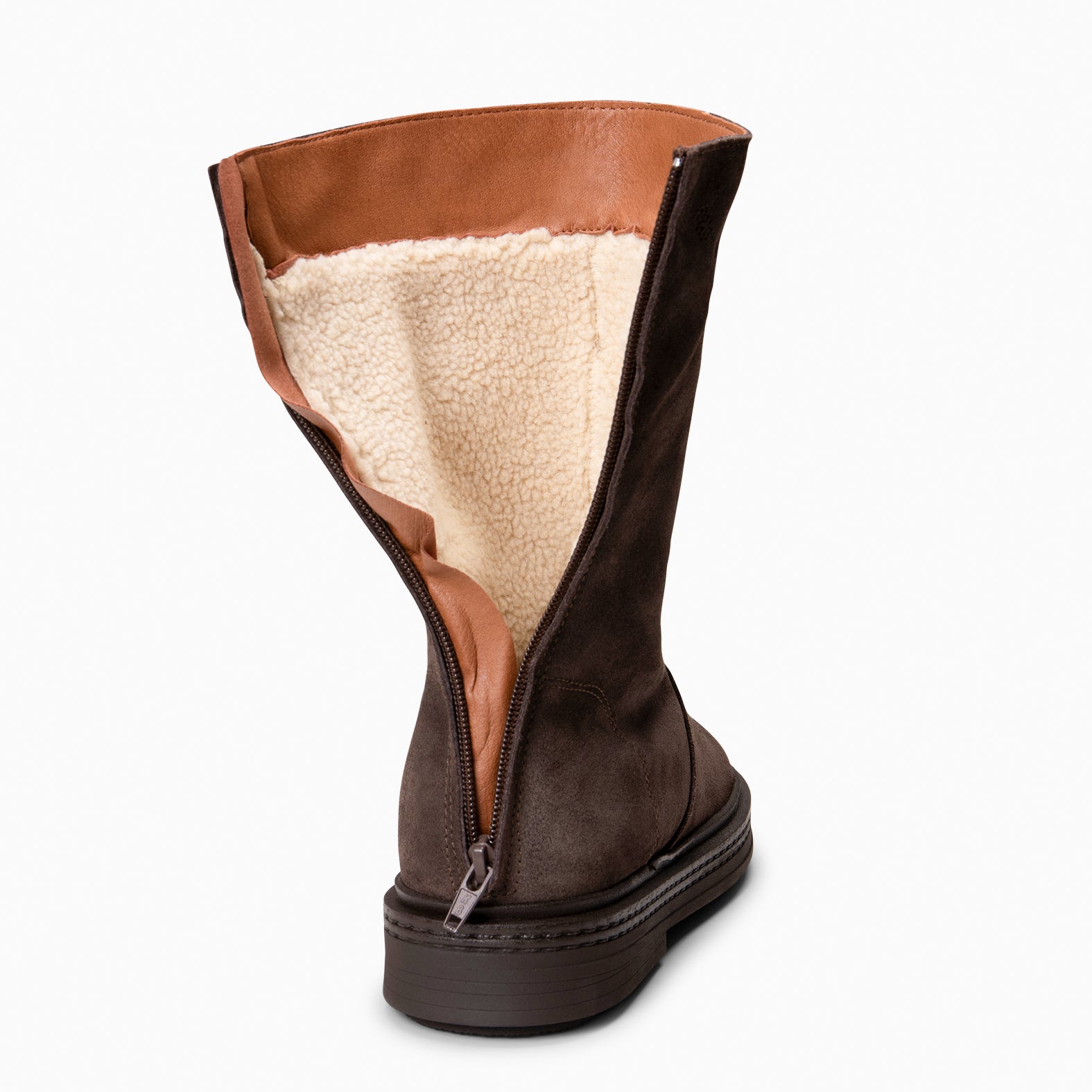 SNOW - Botines forrados de piel MARRON