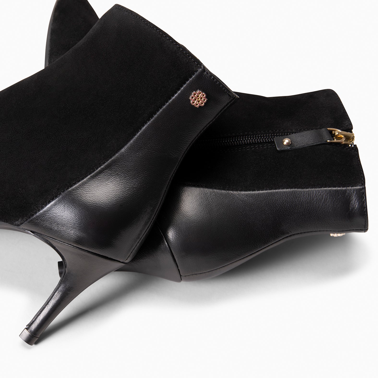 NIGHT - Botines elegantes de tacón fino NEGRO