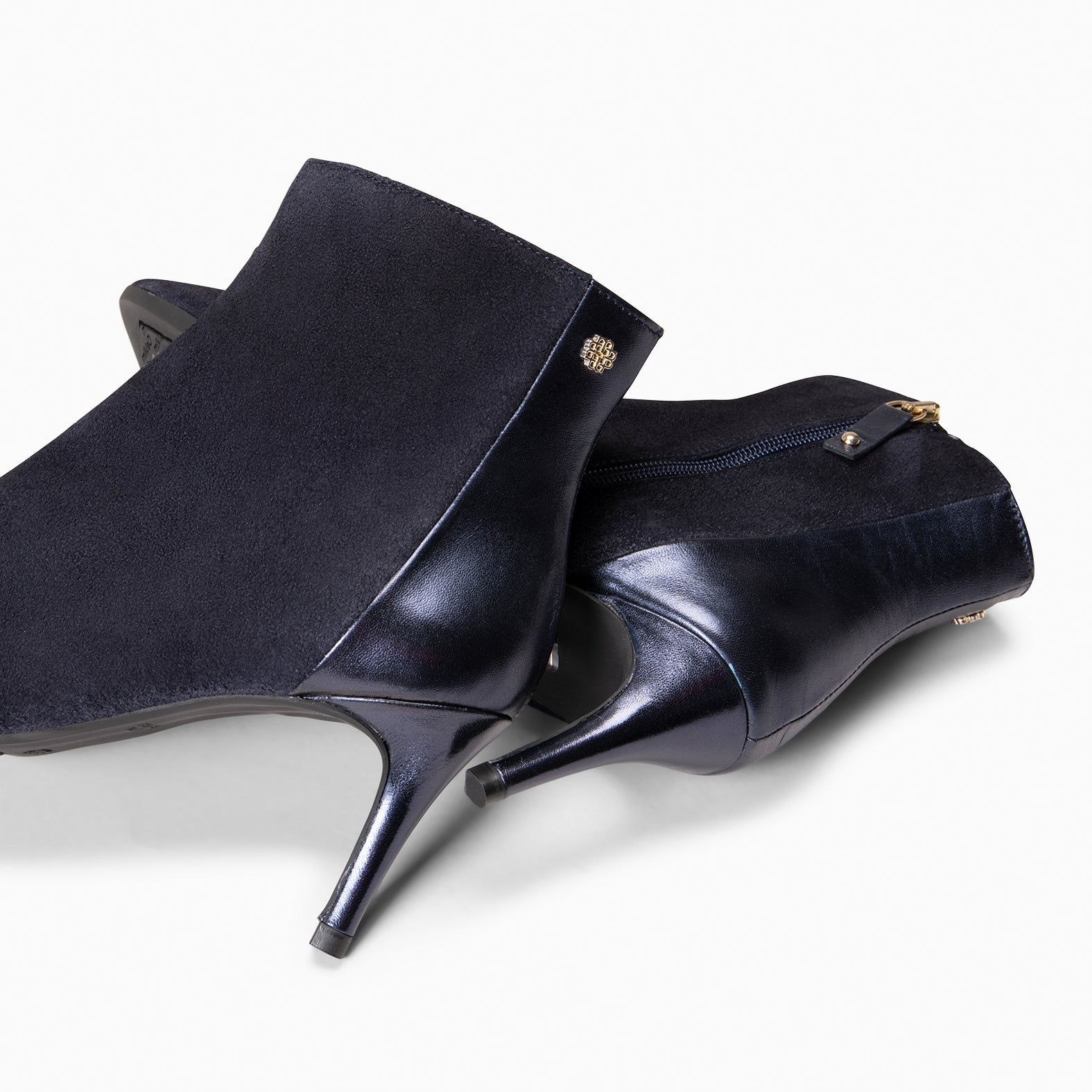 NIGHT - Botines elegantes de tacón fino MARINO