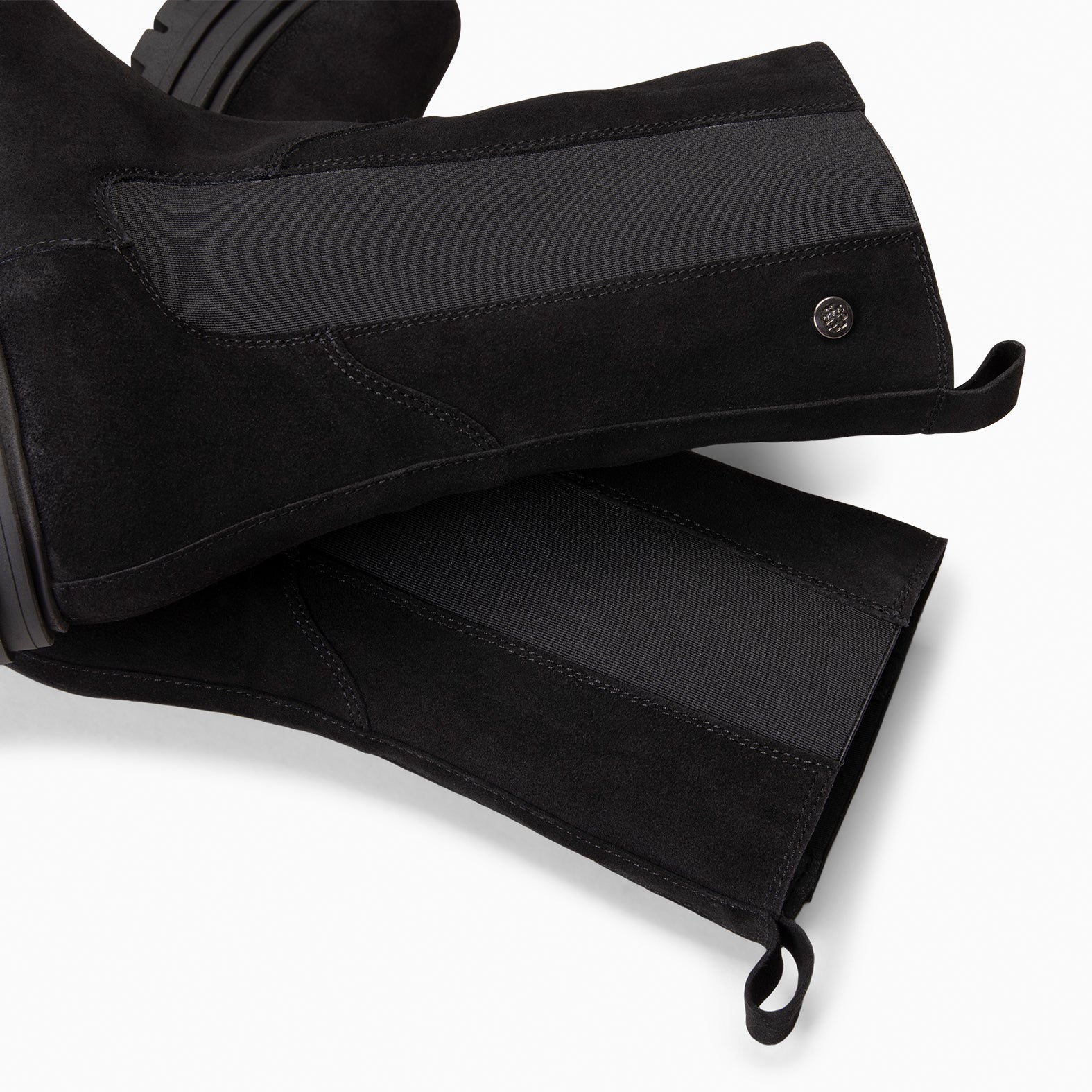 MARTE - Botines Chelsea con suela track NEGRO