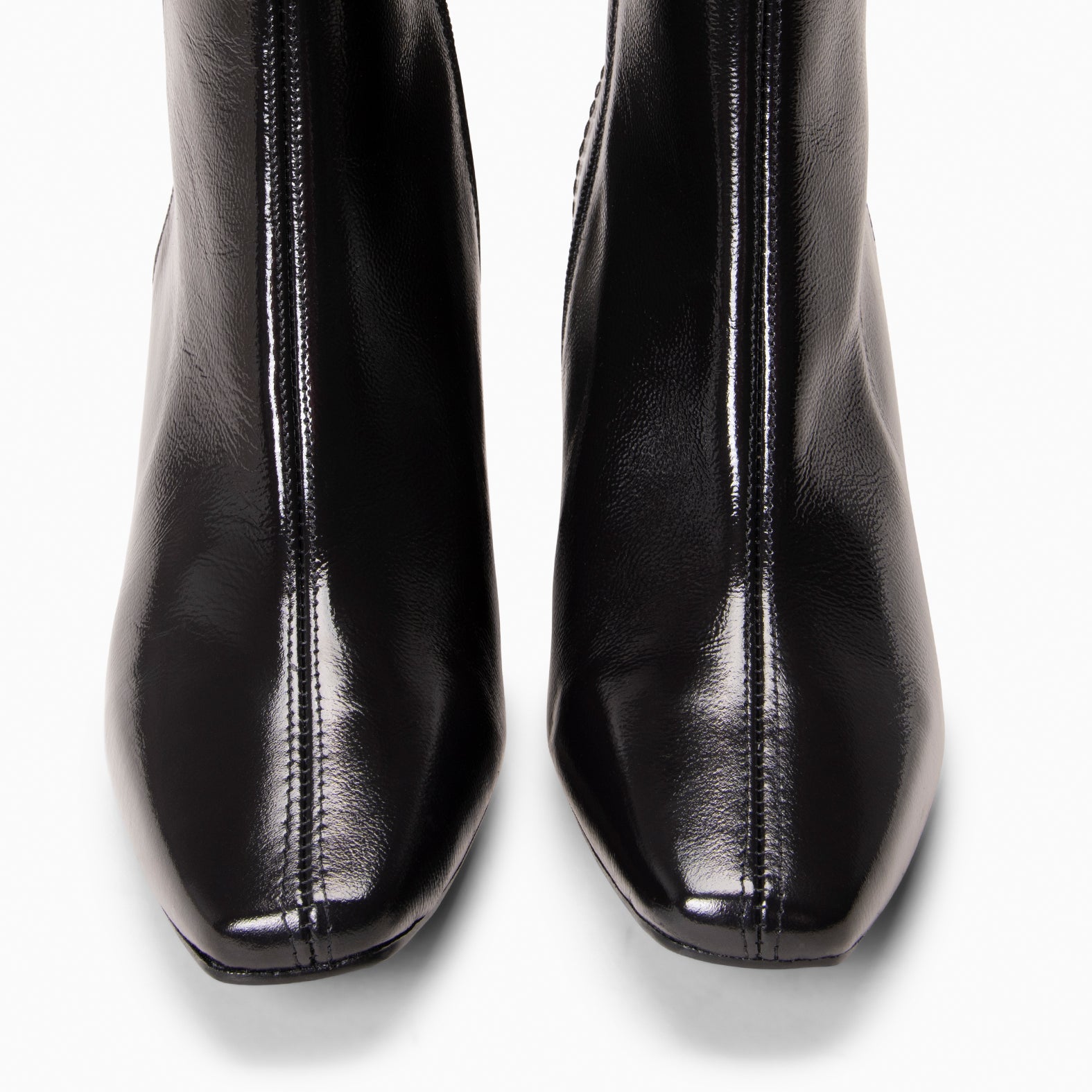 LIPPA - Botines de tacón alto de charol NEGRO
