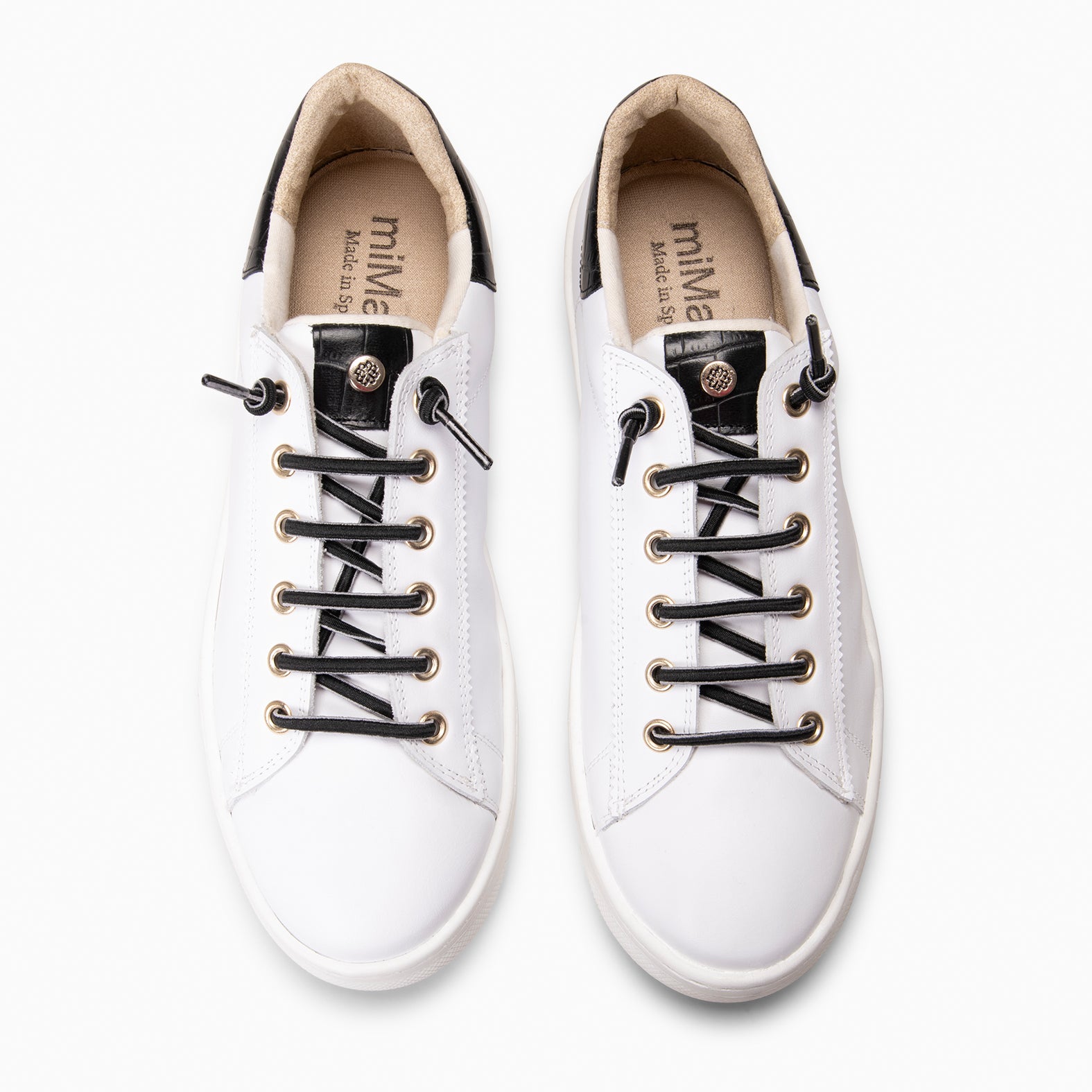 NANTES - Zapatillas Elegantes BLANCO NEGRO