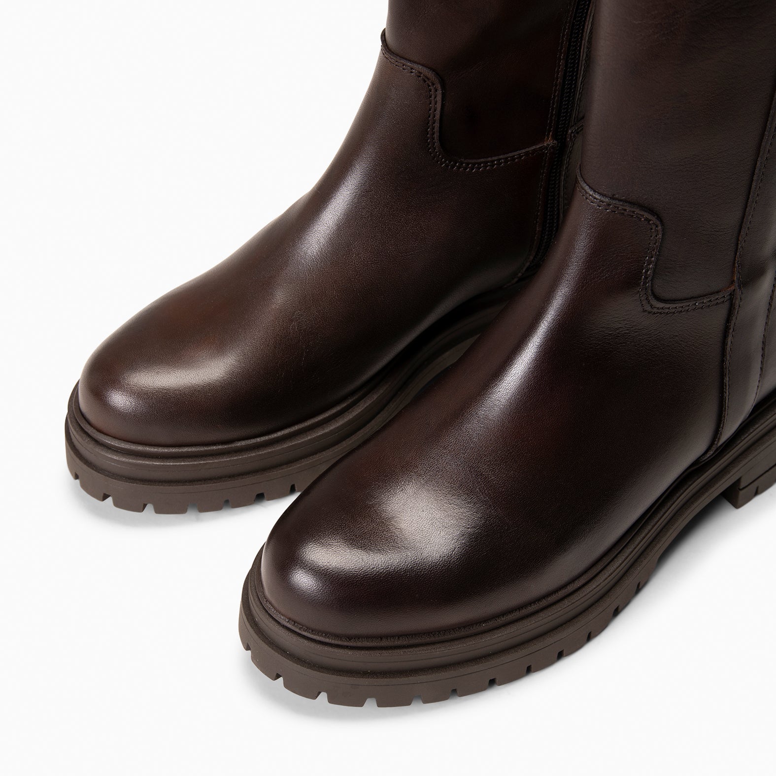 VENUS - Botines de caña alta MARRON