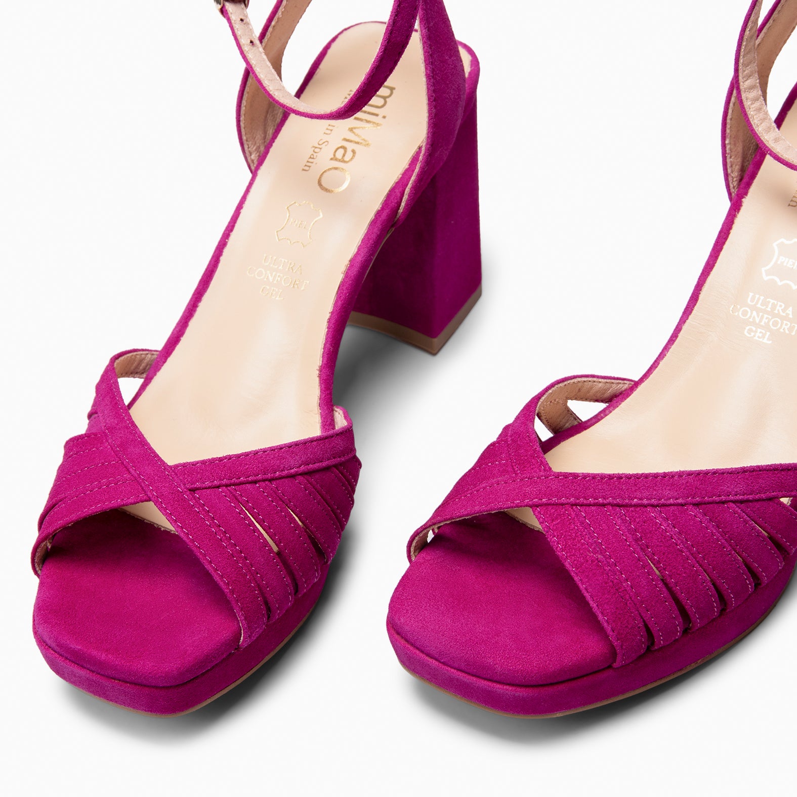 CRISTEL - SANDALIAS ELEGANTES DE TACÓN DE VESTIR BUGANVILLA