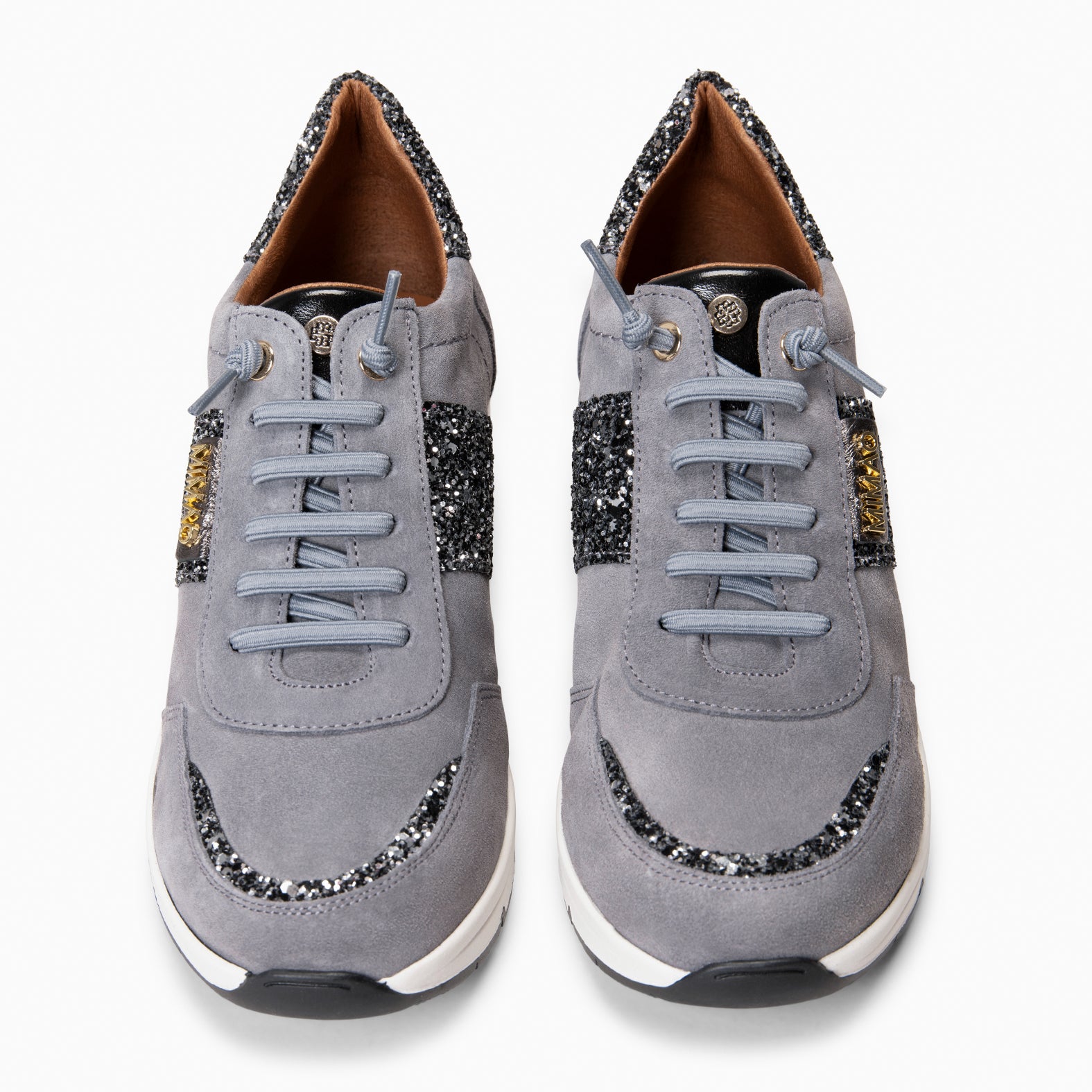 PAU - Zapatillas con cuña GRIS